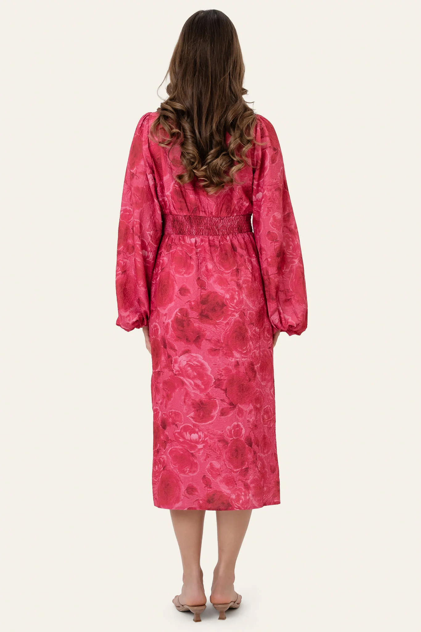 AdaIC Long Dress - Soft Rose Print - Image 4
