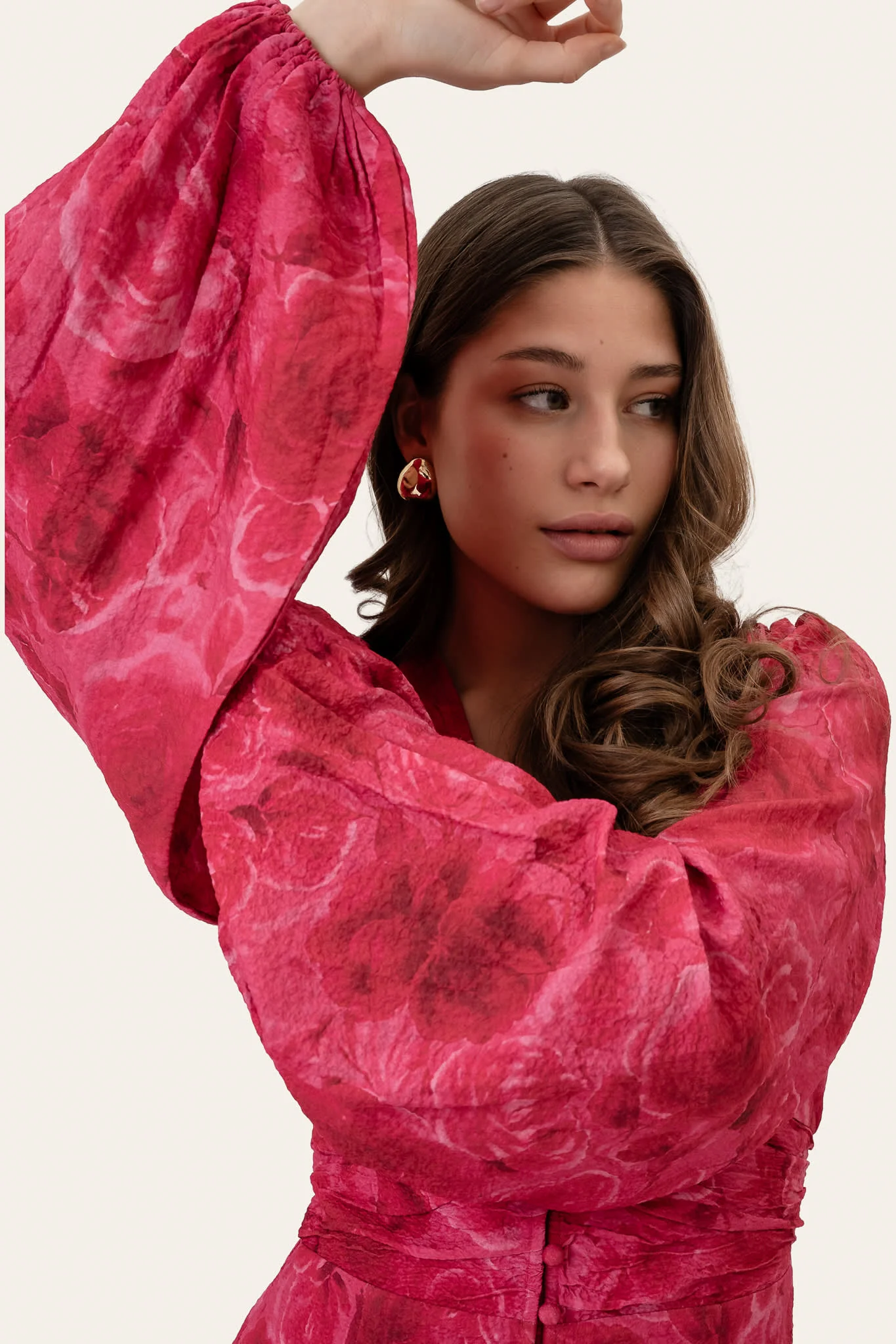 AdaIC Long Dress - Soft Rose Print - Image 5