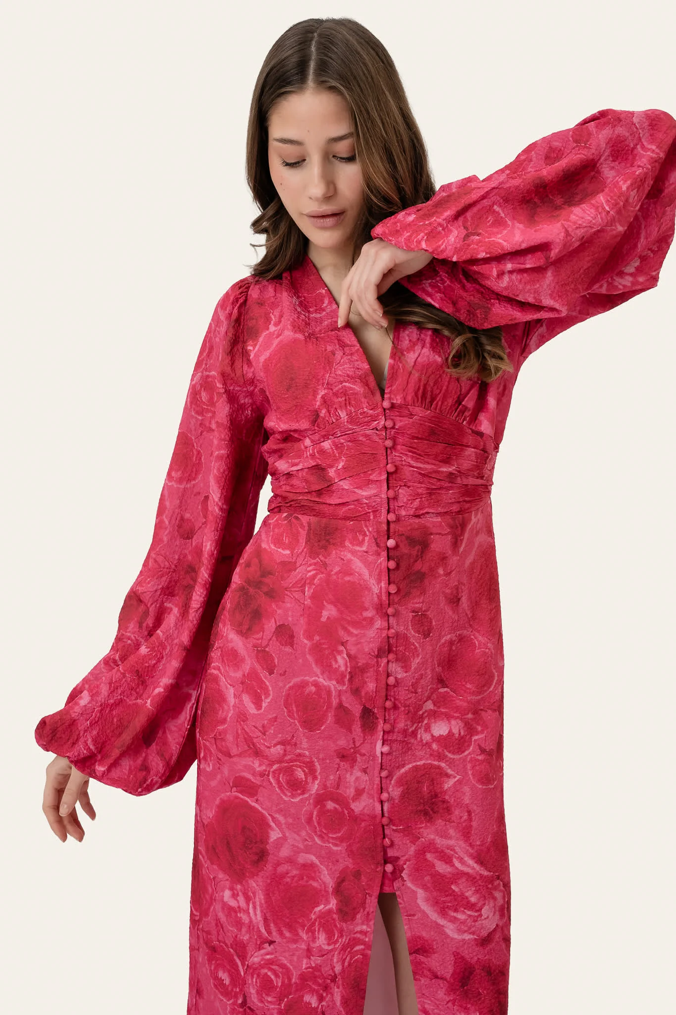 AdaIC Long Dress - Soft Rose Print - Image 7