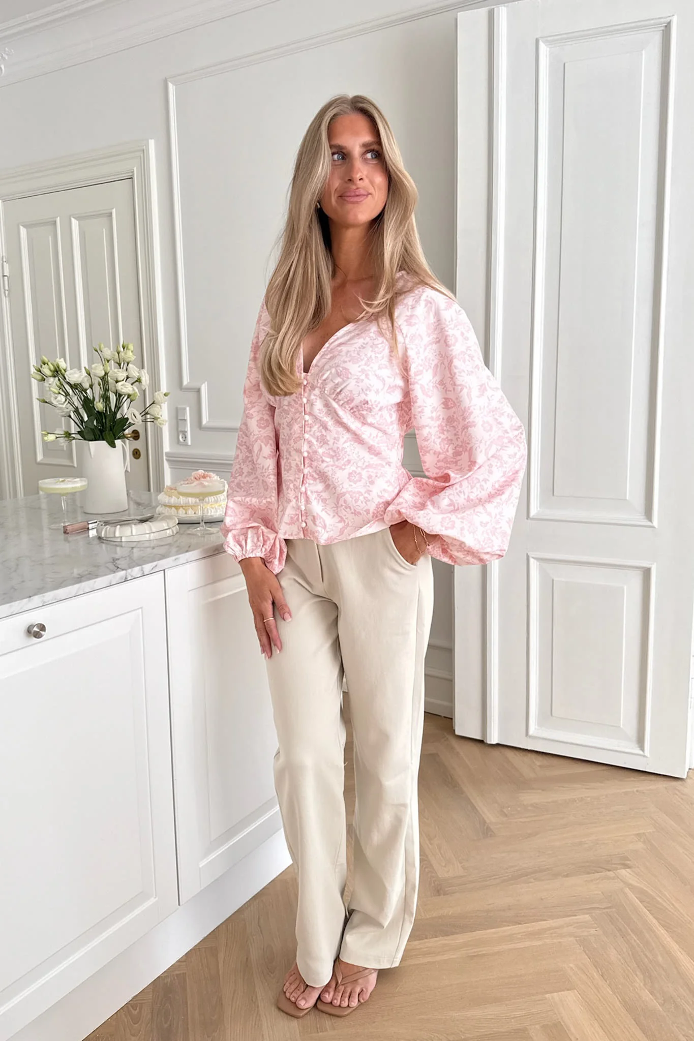 AddyIC Shirt - Light Pink Floral - Image 5