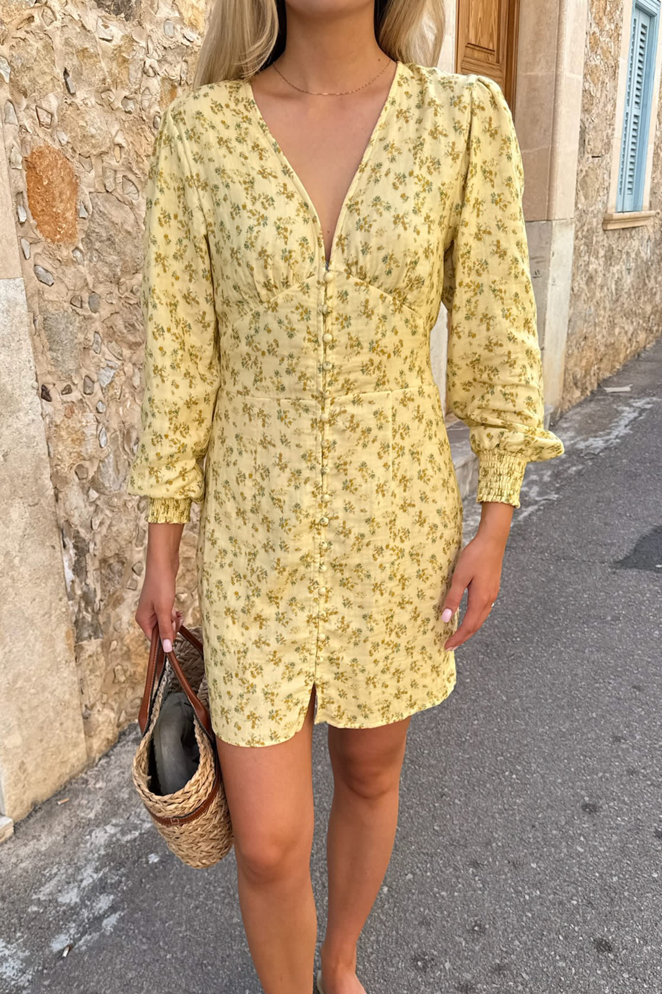 AddyIC Dress - Yellow Flower Print - Image 5