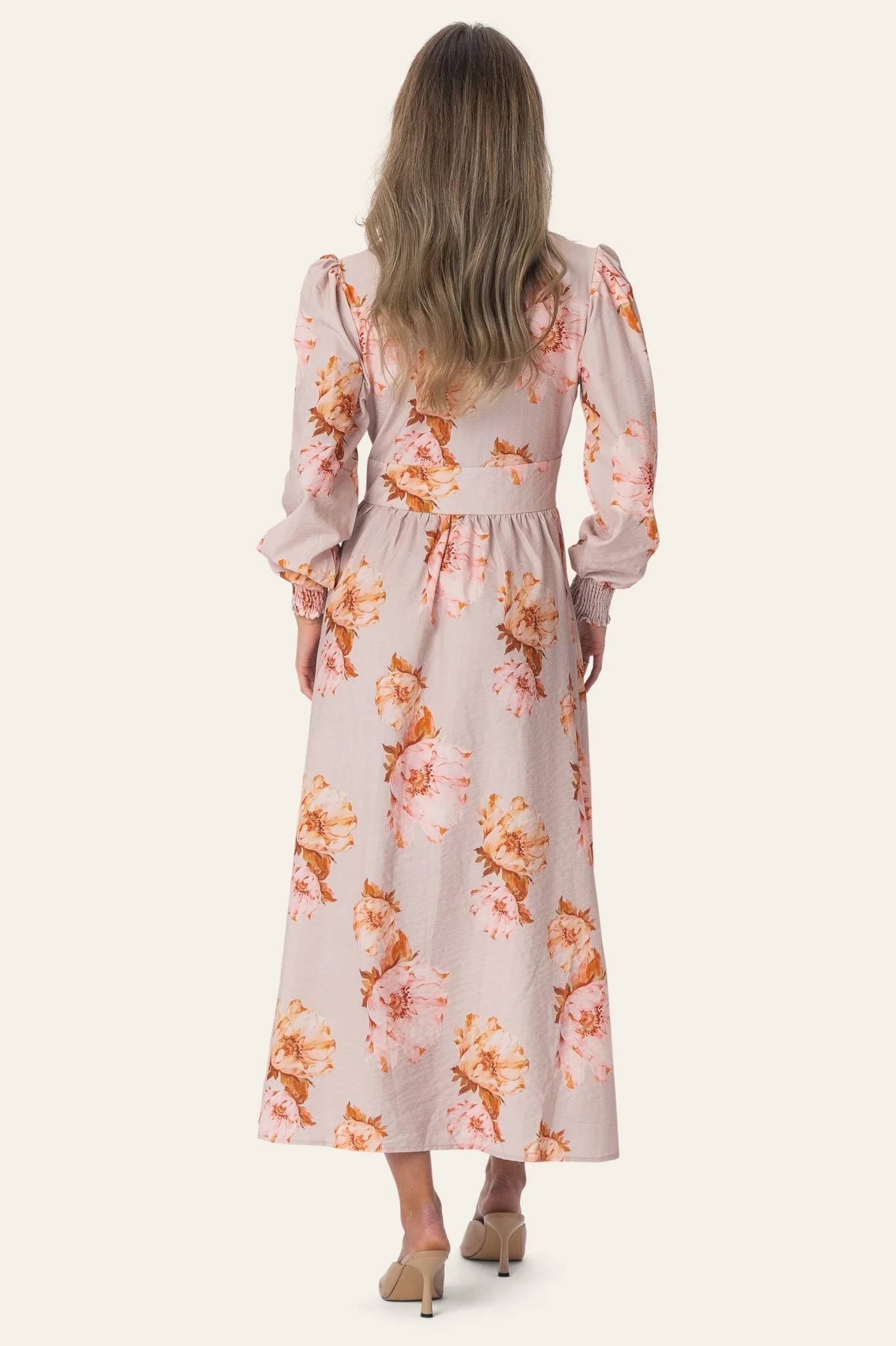 AdelIC Long Dress - Dusty Rose Print - Image 4