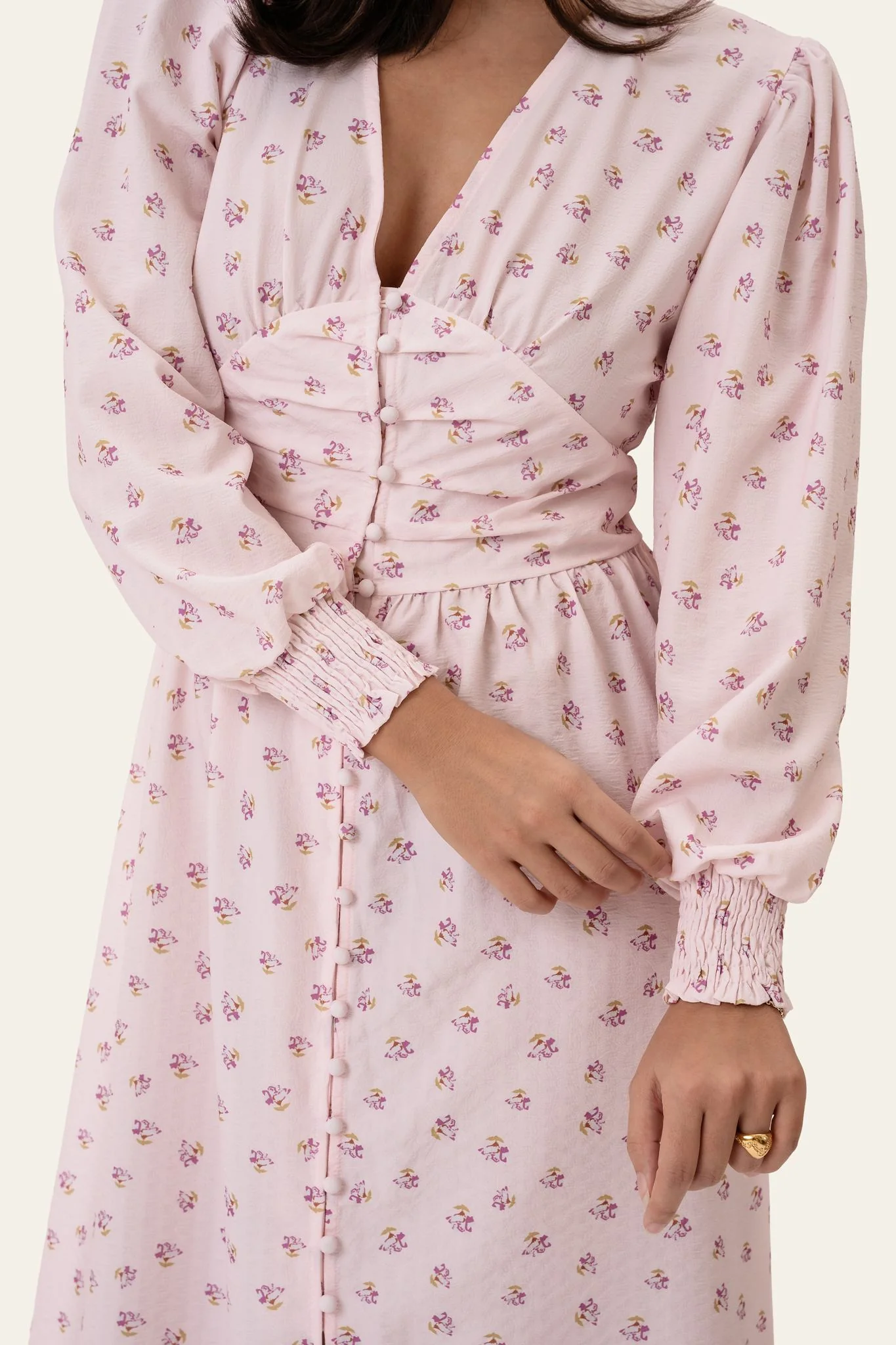 AdelIC Long Dress - Pink - Image 2