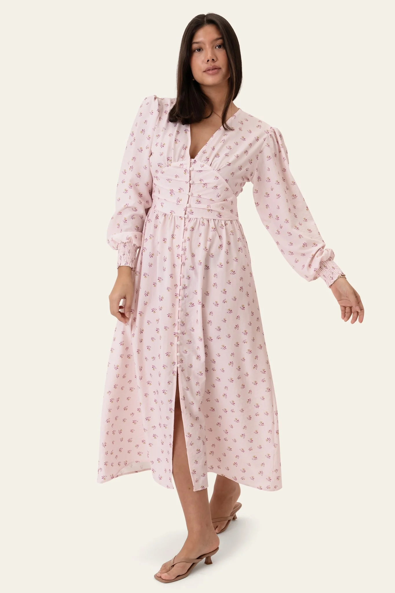 AdelIC Long Dress - Pink - Image 4