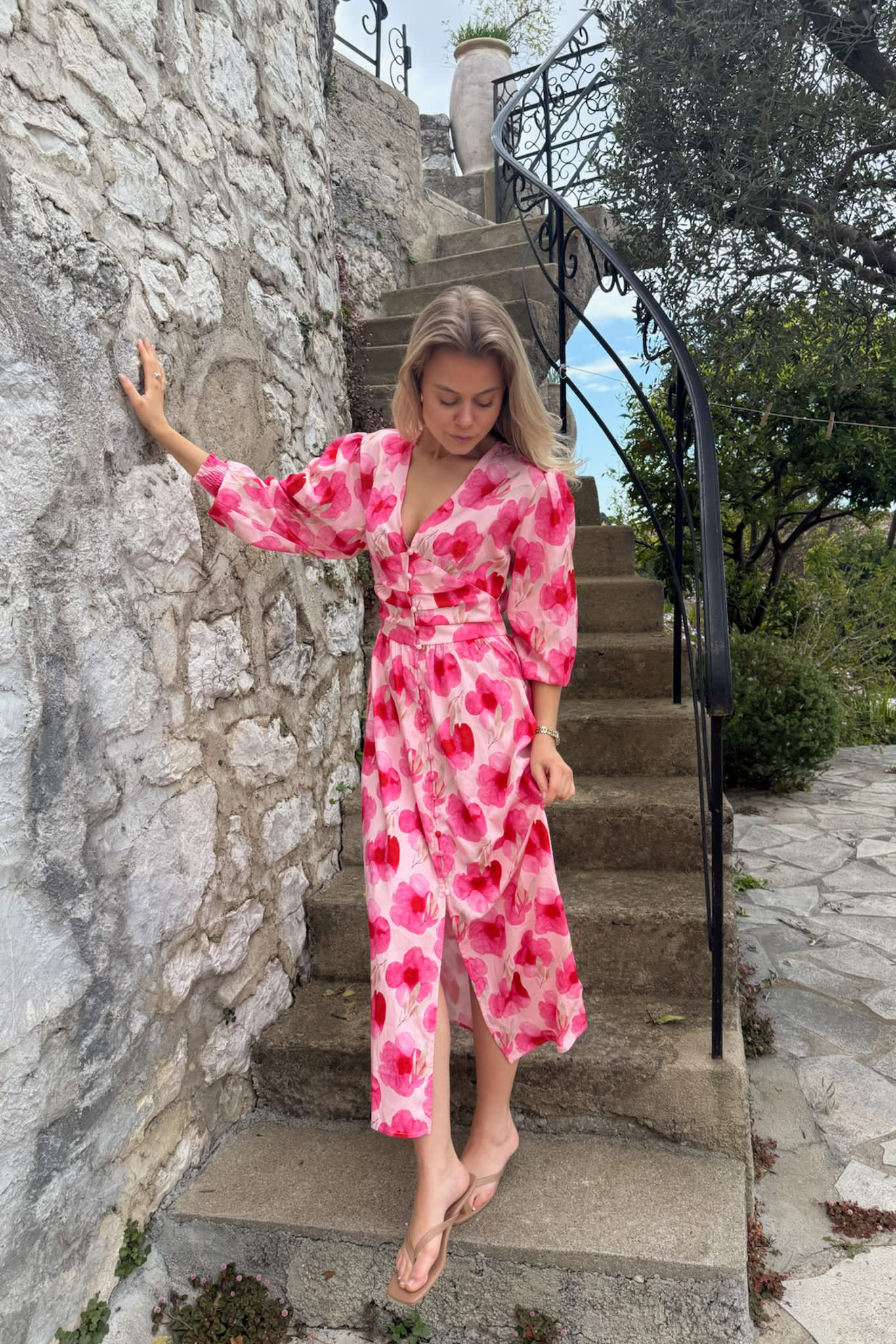 AdelIC Long Dress - Pink Rose Blush - Image 2