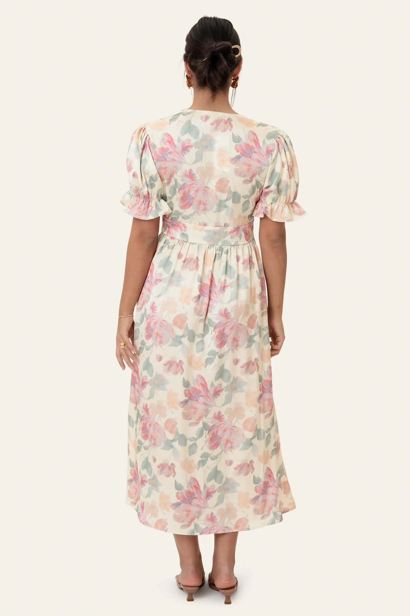AdelIC Long SS Dress - Pastel Garden - Image 4