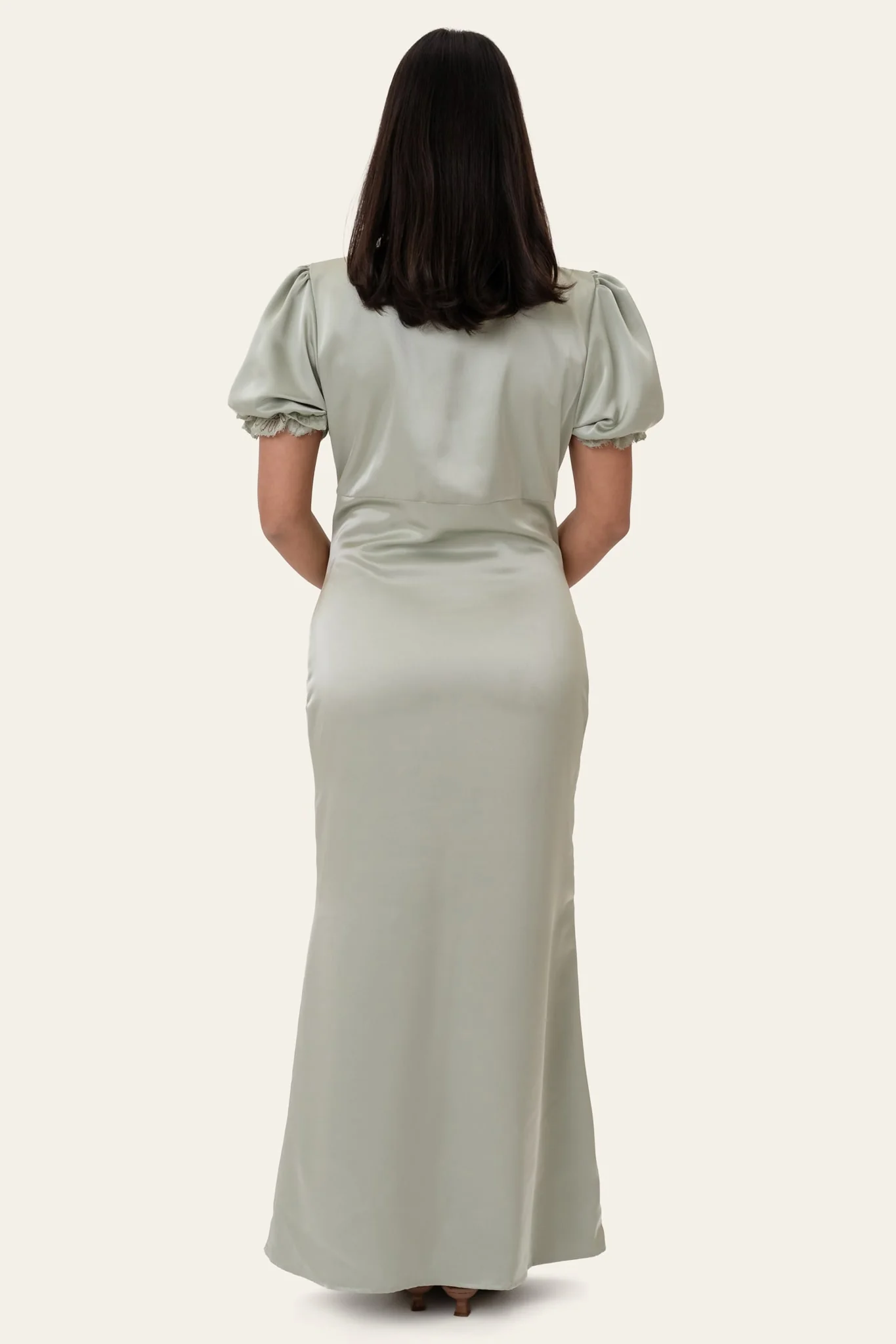 AgneteIC Long Dress - Light Green - Image 4