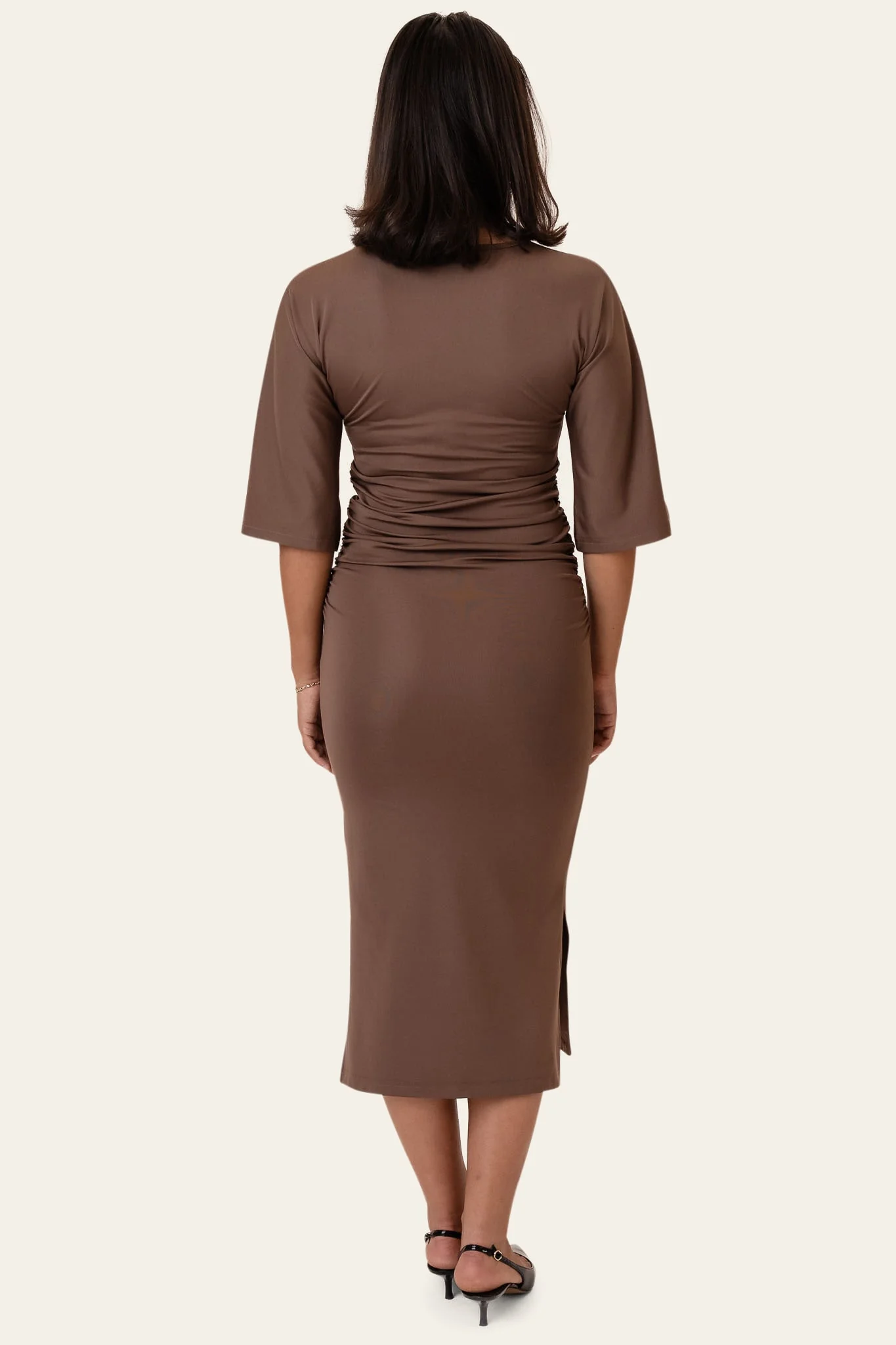 AlberteIC Dress - Dark Brown - Image 4