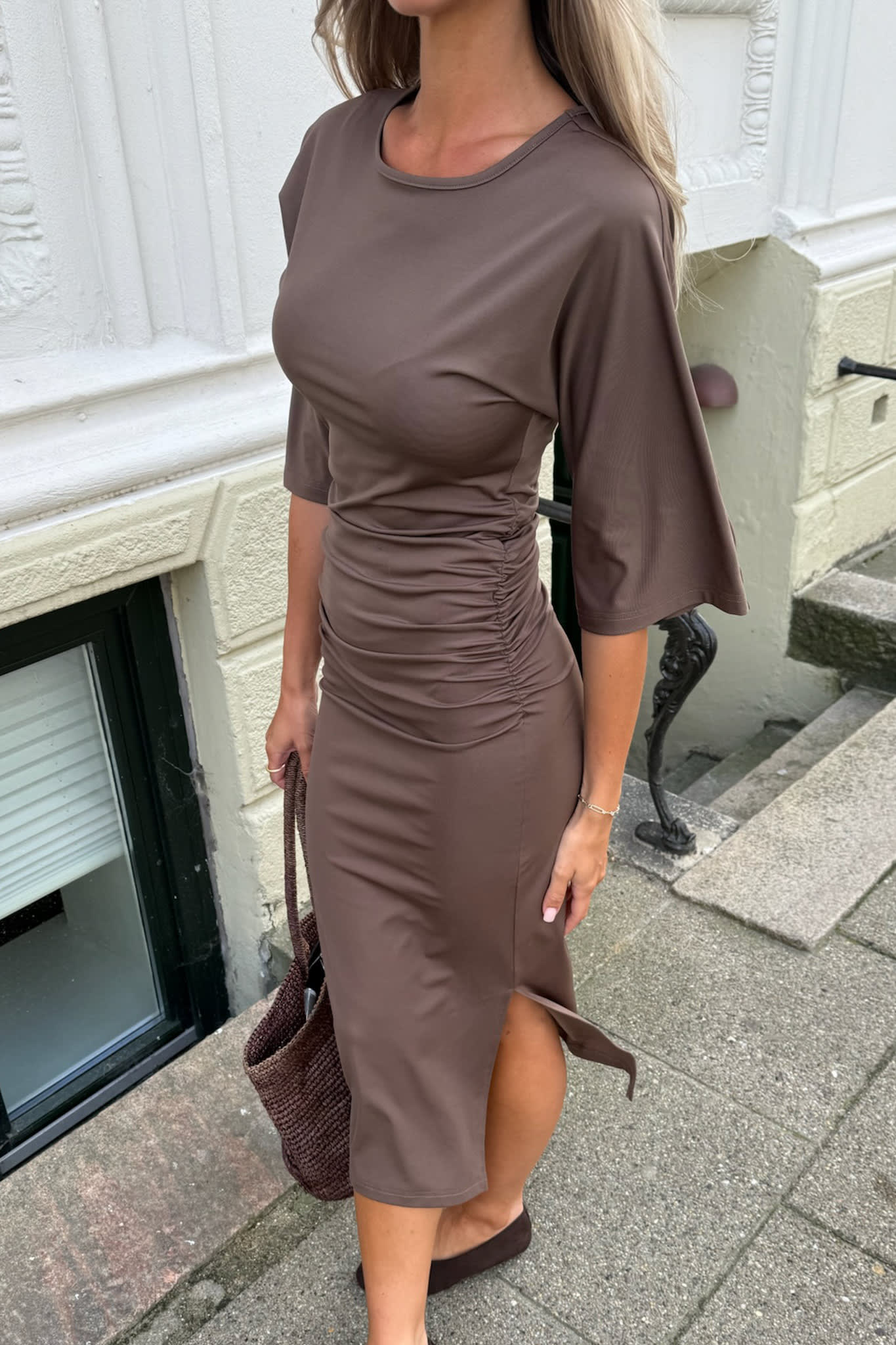 AlberteIC Dress - Dark Brown - Image 8