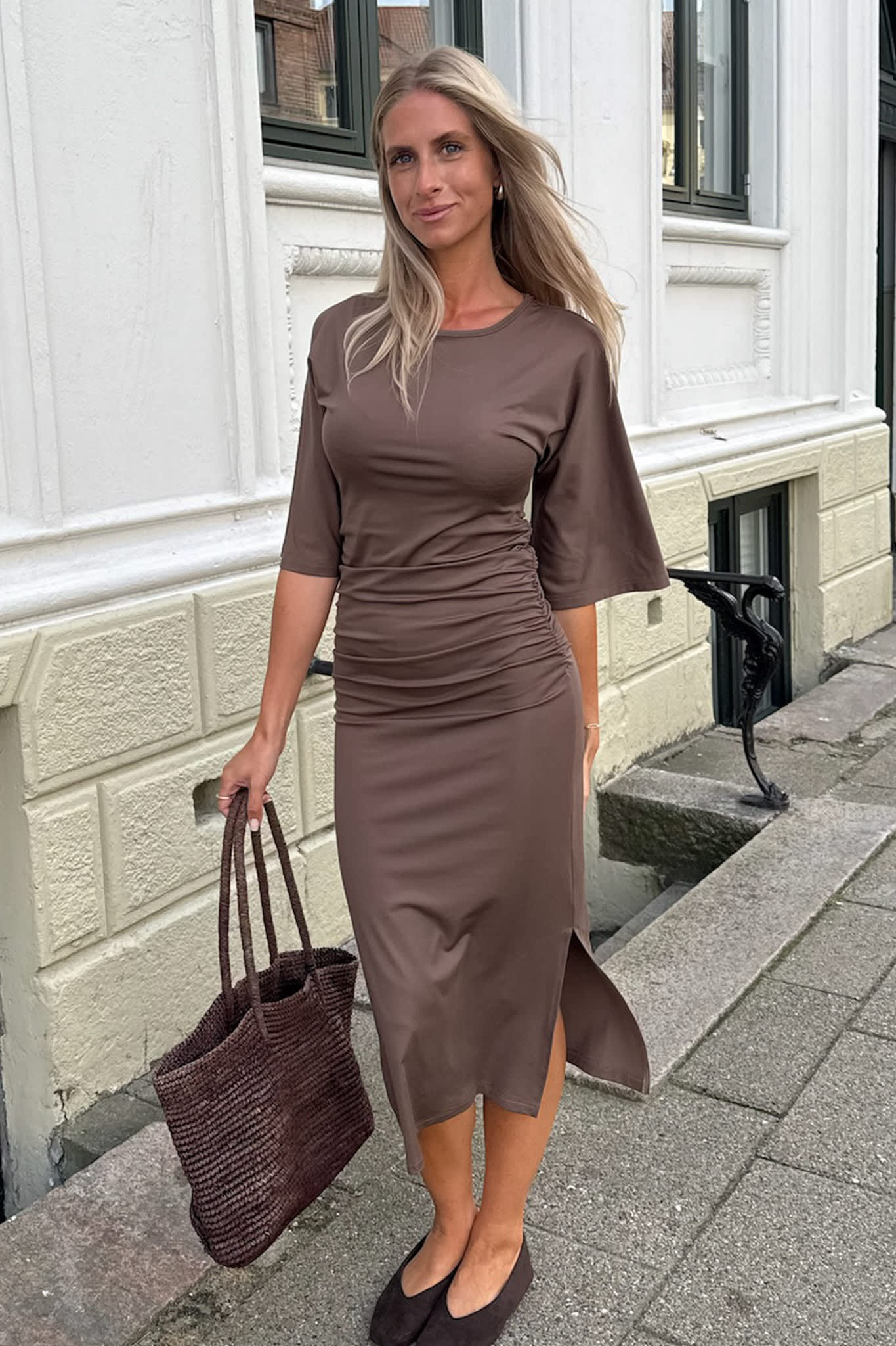 AlberteIC Dress - Dark Brown - Image 9