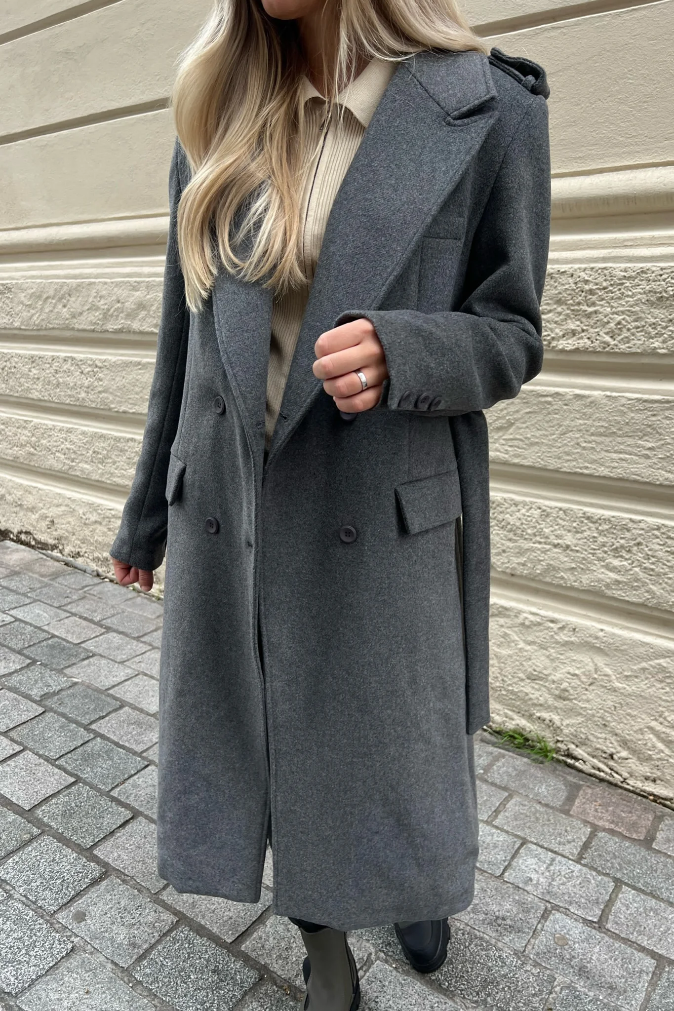 AlicaIC Wool Jacket - Dark Grey - Image 2