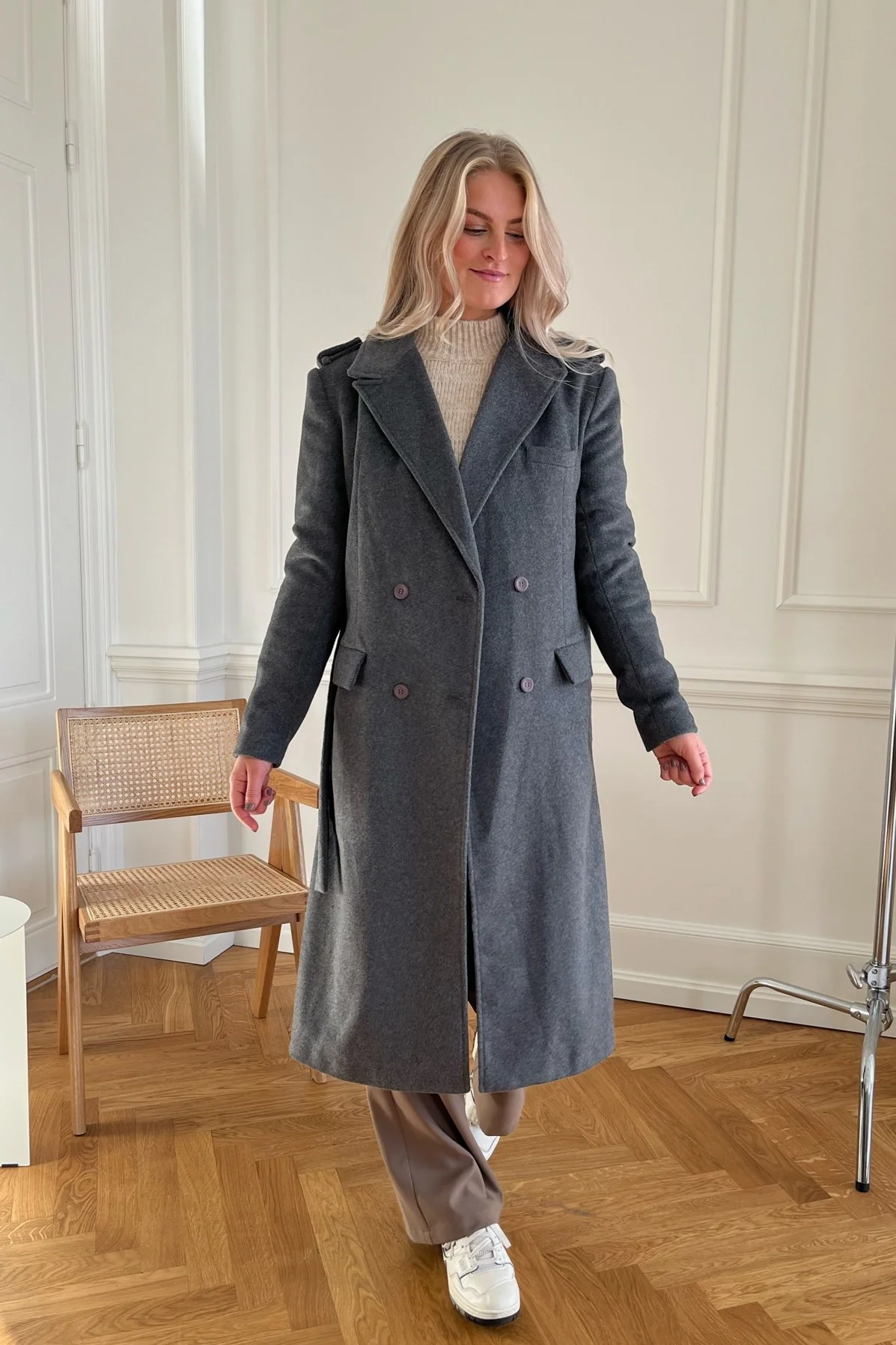 AlicaIC Wool Jacket - Dark Grey - Image 4