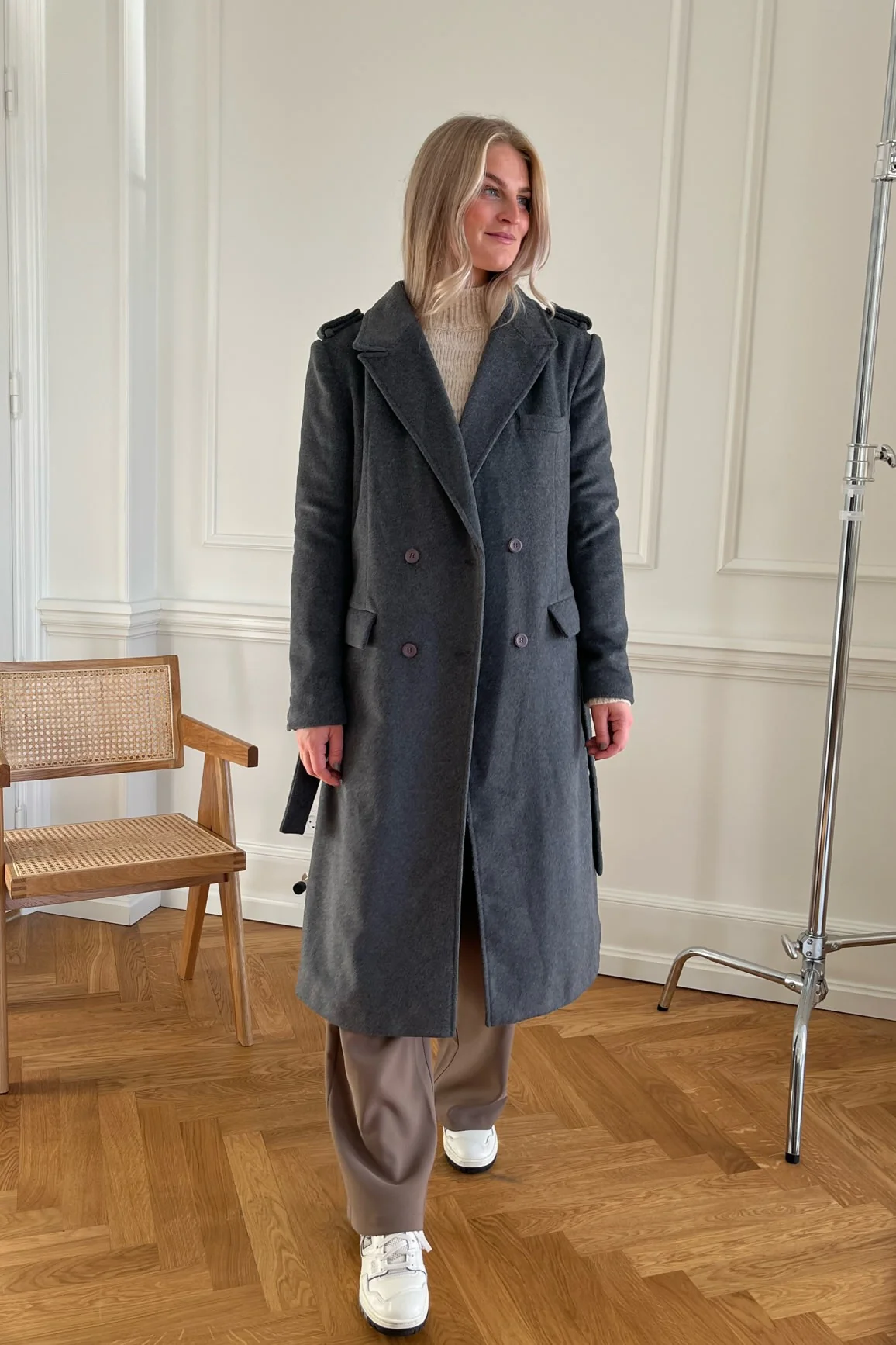 AlicaIC Wool Jacket - Dark Grey - Image 5