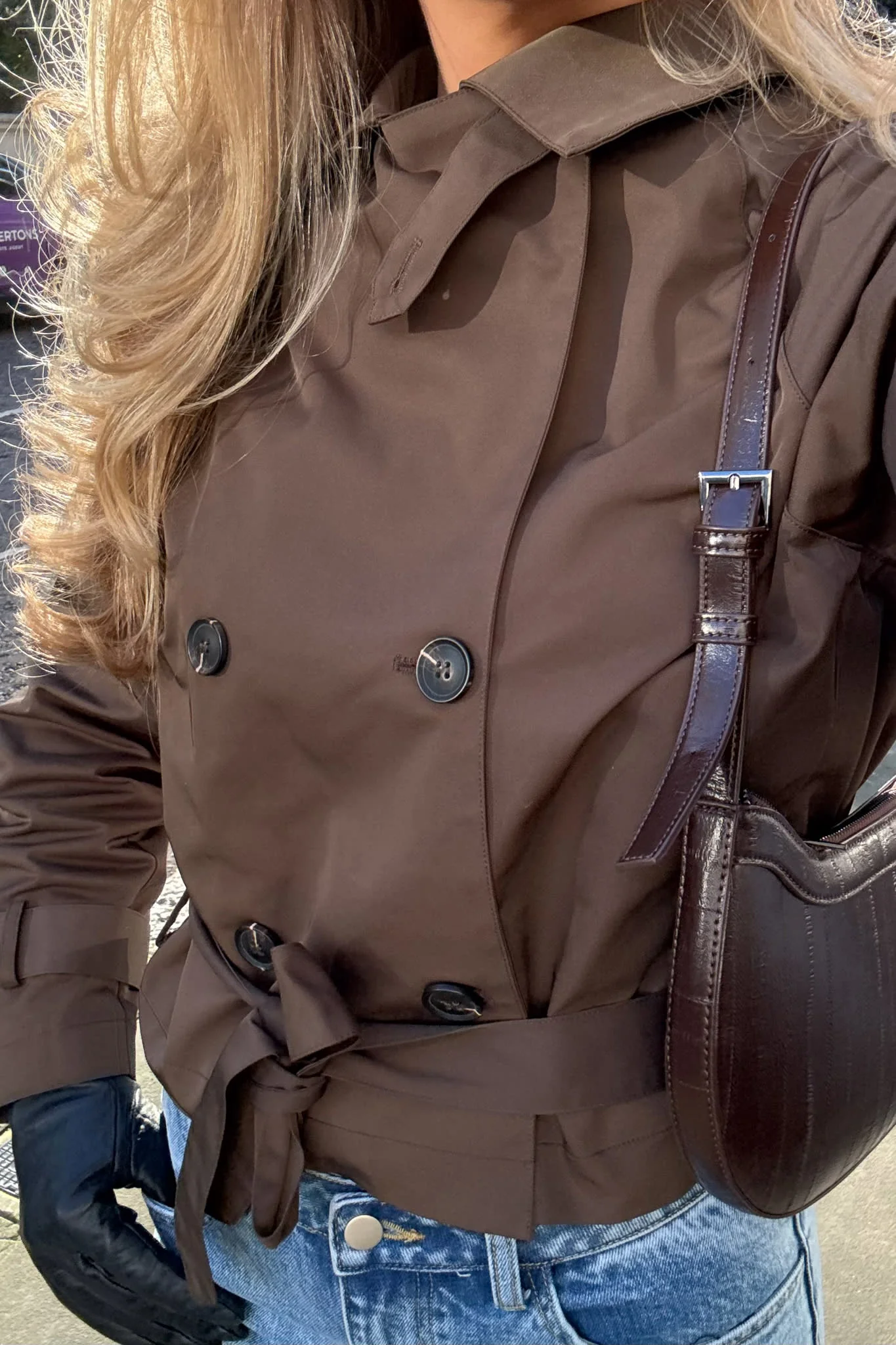 AlmaIC Trenchcoat - Dark Brown - Image 7
