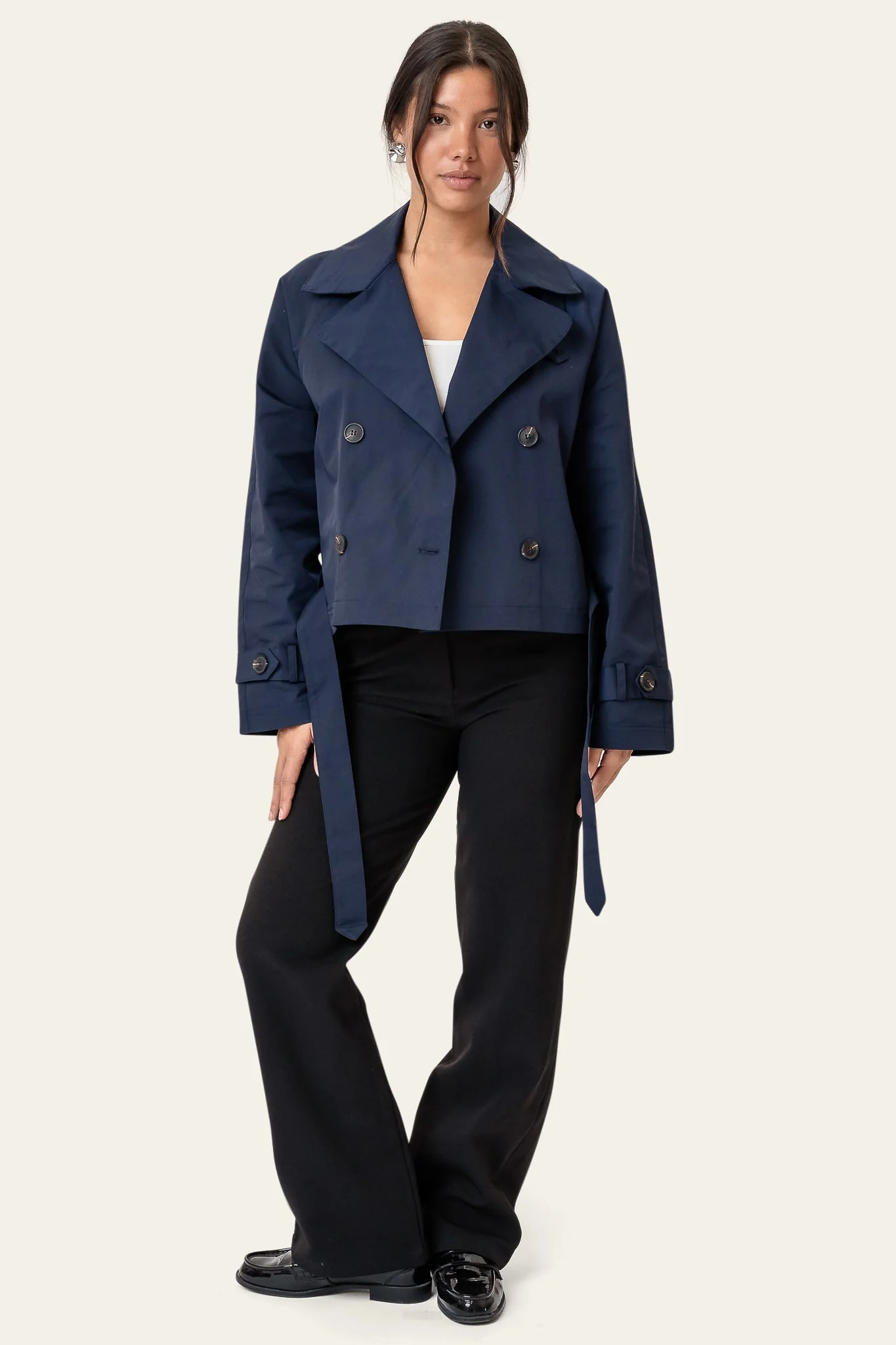 AlmaIC Trenchcoat - Navy - Image 4