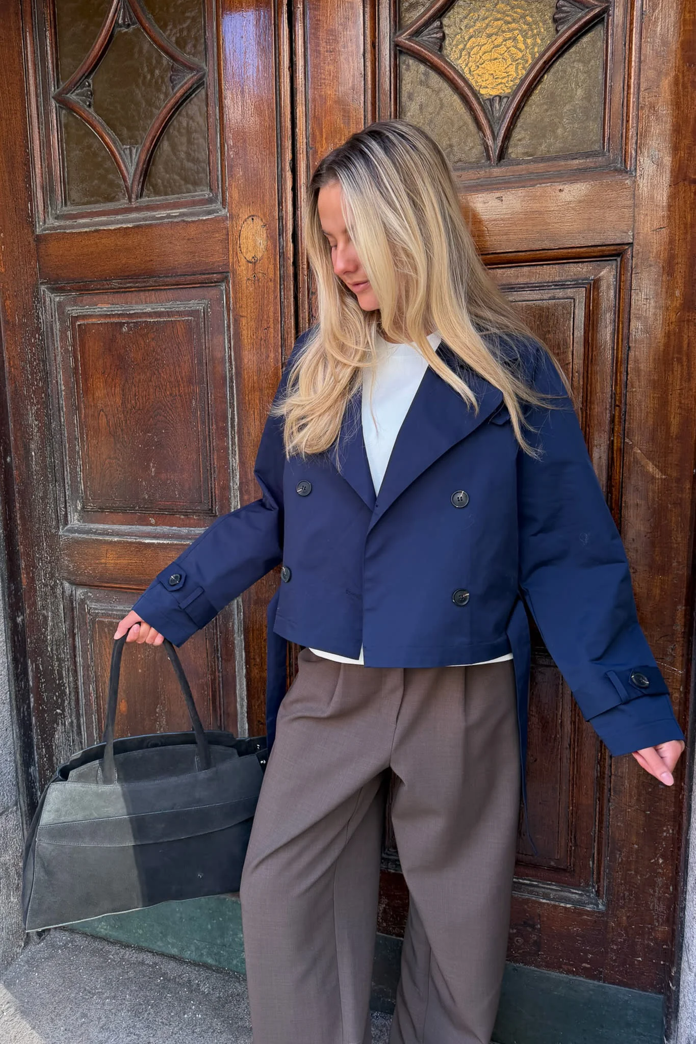 AlmaIC Trenchcoat - Navy - Image 7