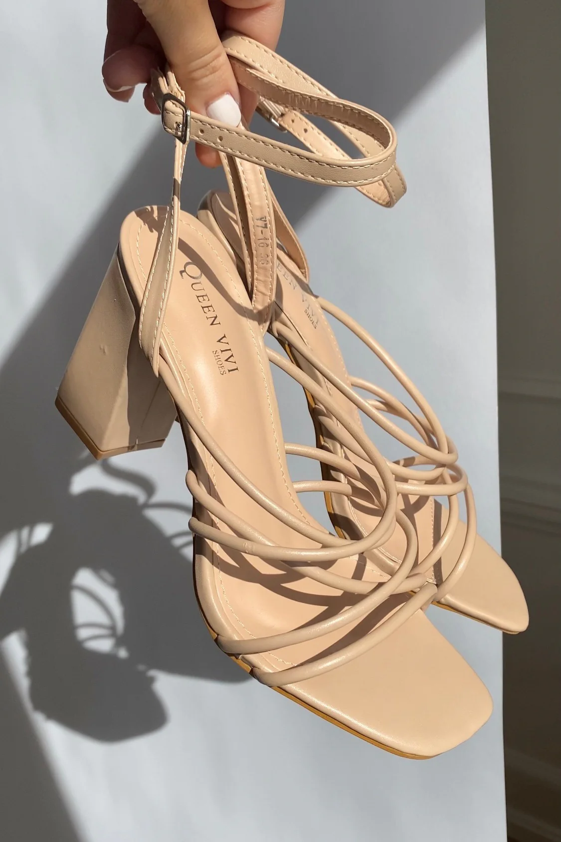 V7-16 Amalfi Heels - Beige - Image 3