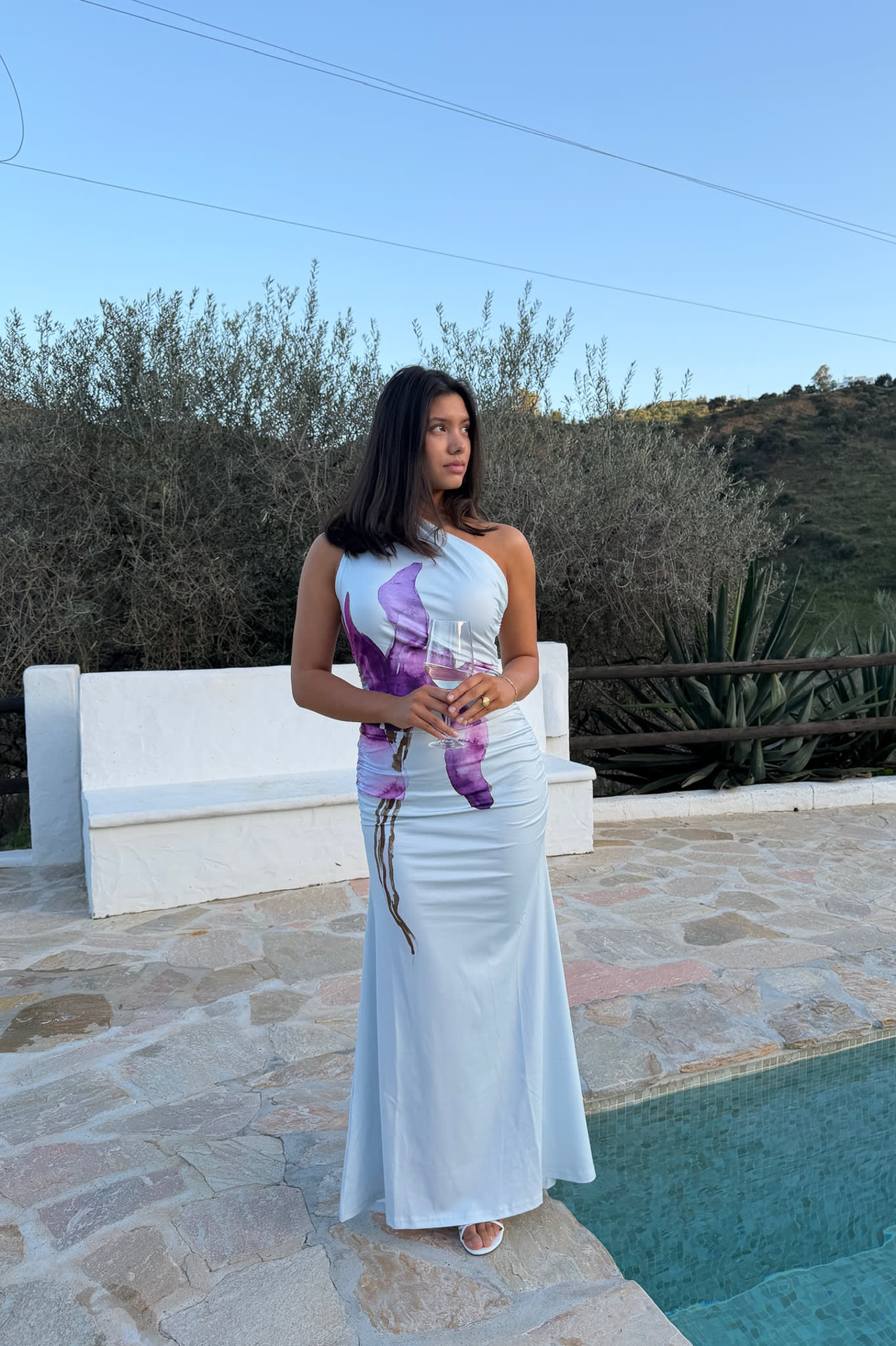 AndreaIC Maxi Dress - Blue Lilac Iris - Image 8