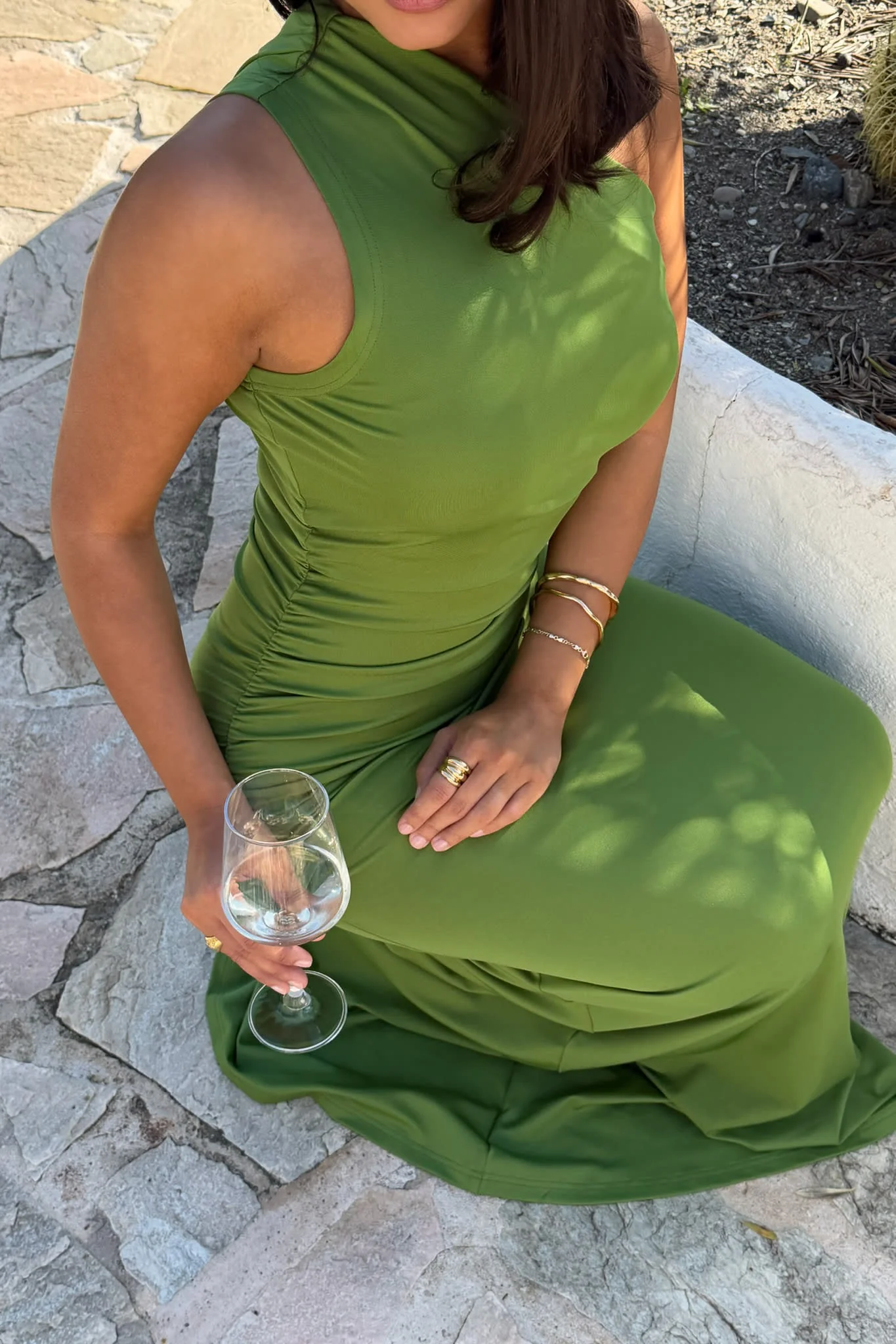 AndreaIC Maxi Dress - Green - Image 8
