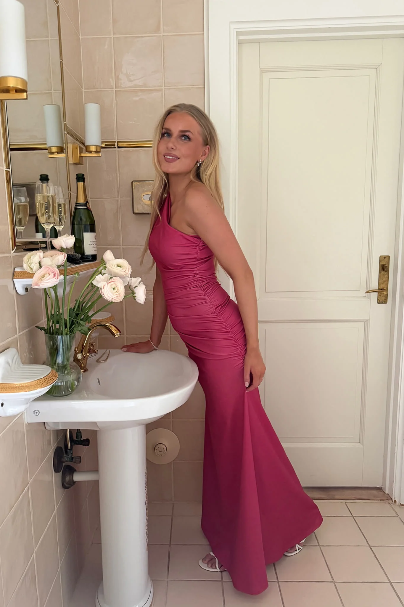 AndreaIC Maxi Dress - Hot Pink - Image 10