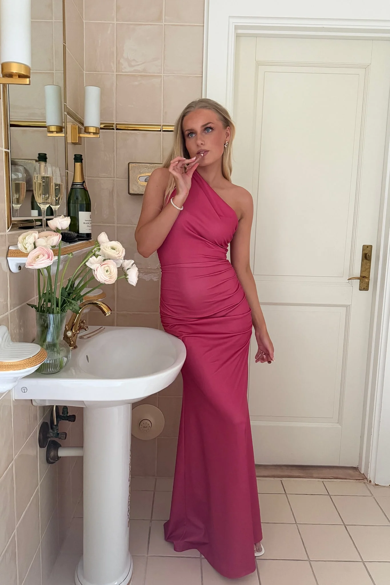 AndreaIC Maxi Dress - Hot Pink - Image 2