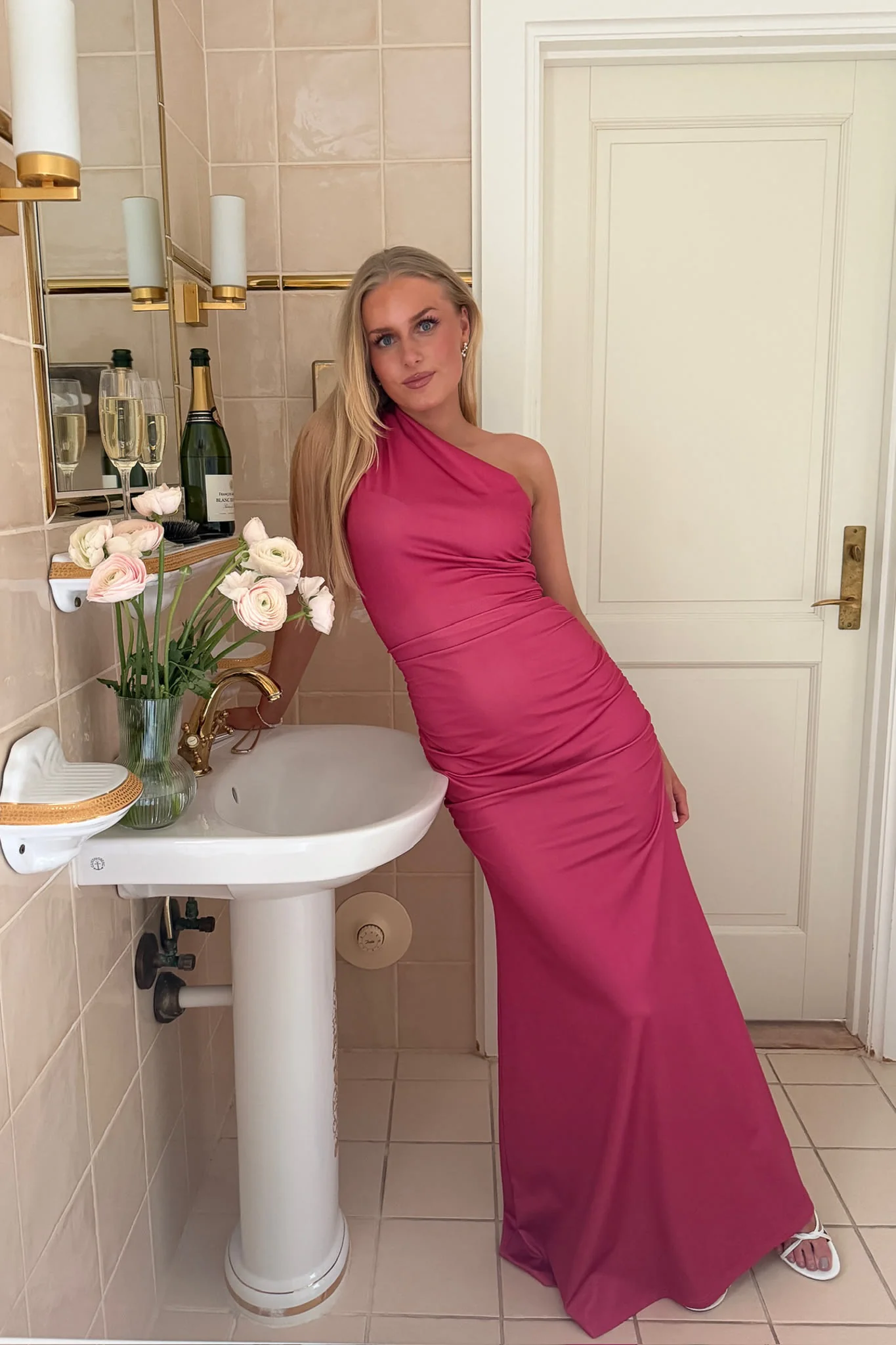 AndreaIC Maxi Dress - Hot Pink - Image 8