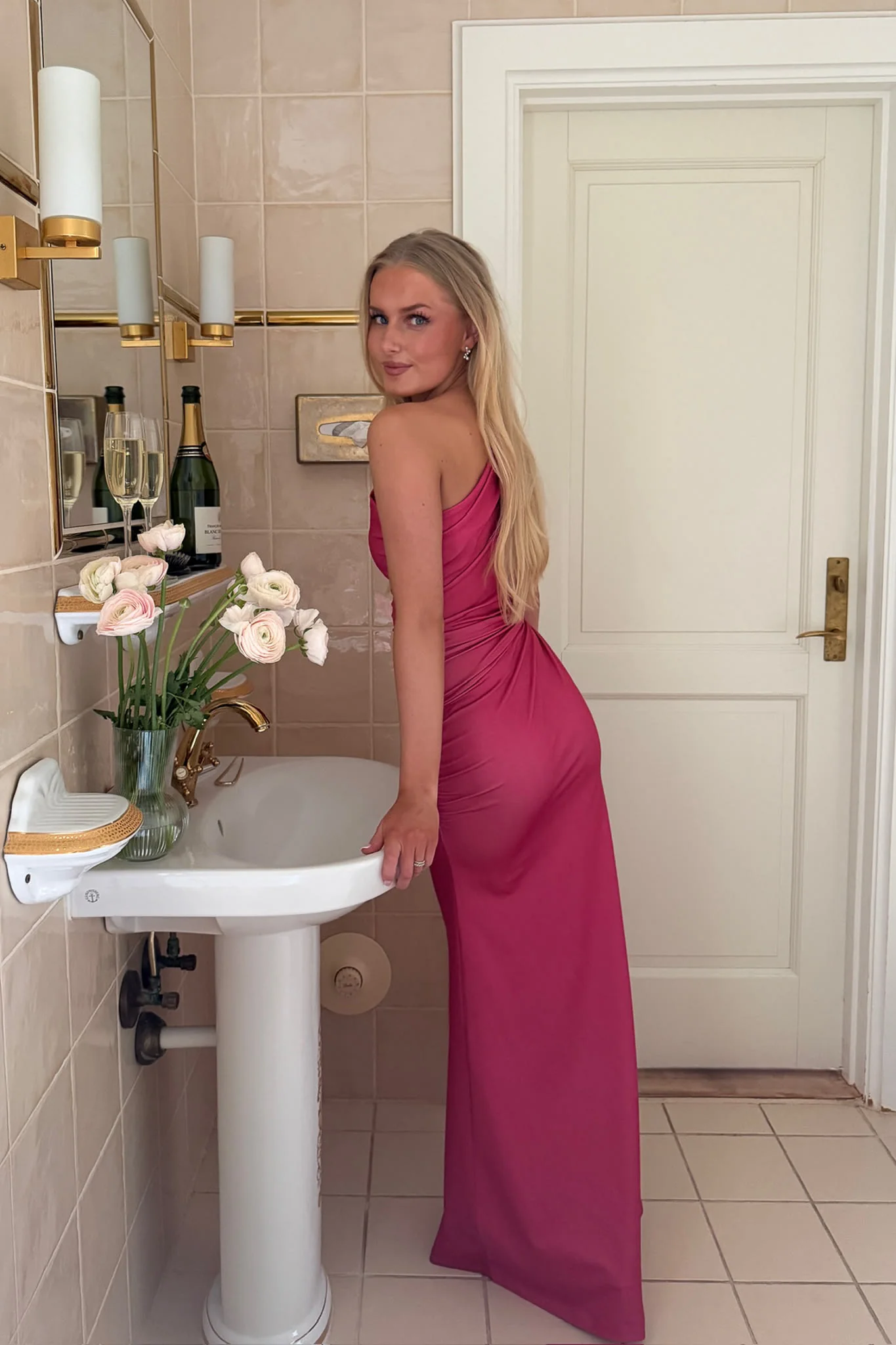 AndreaIC Maxi Dress - Hot Pink - Image 9