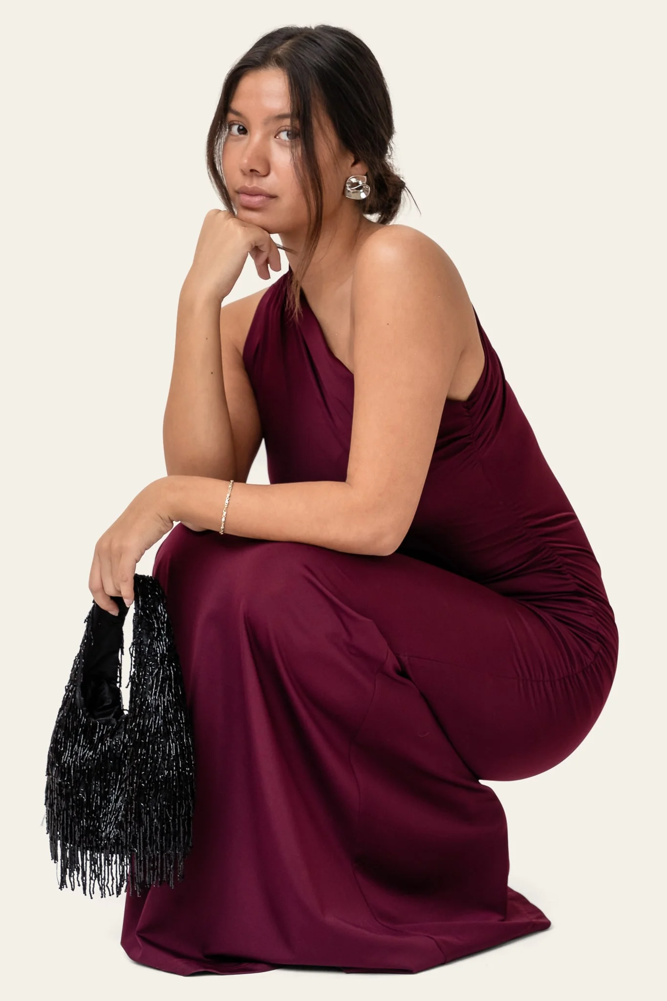 AndreaIC Maxi Dress - Bordeaux - Image 5