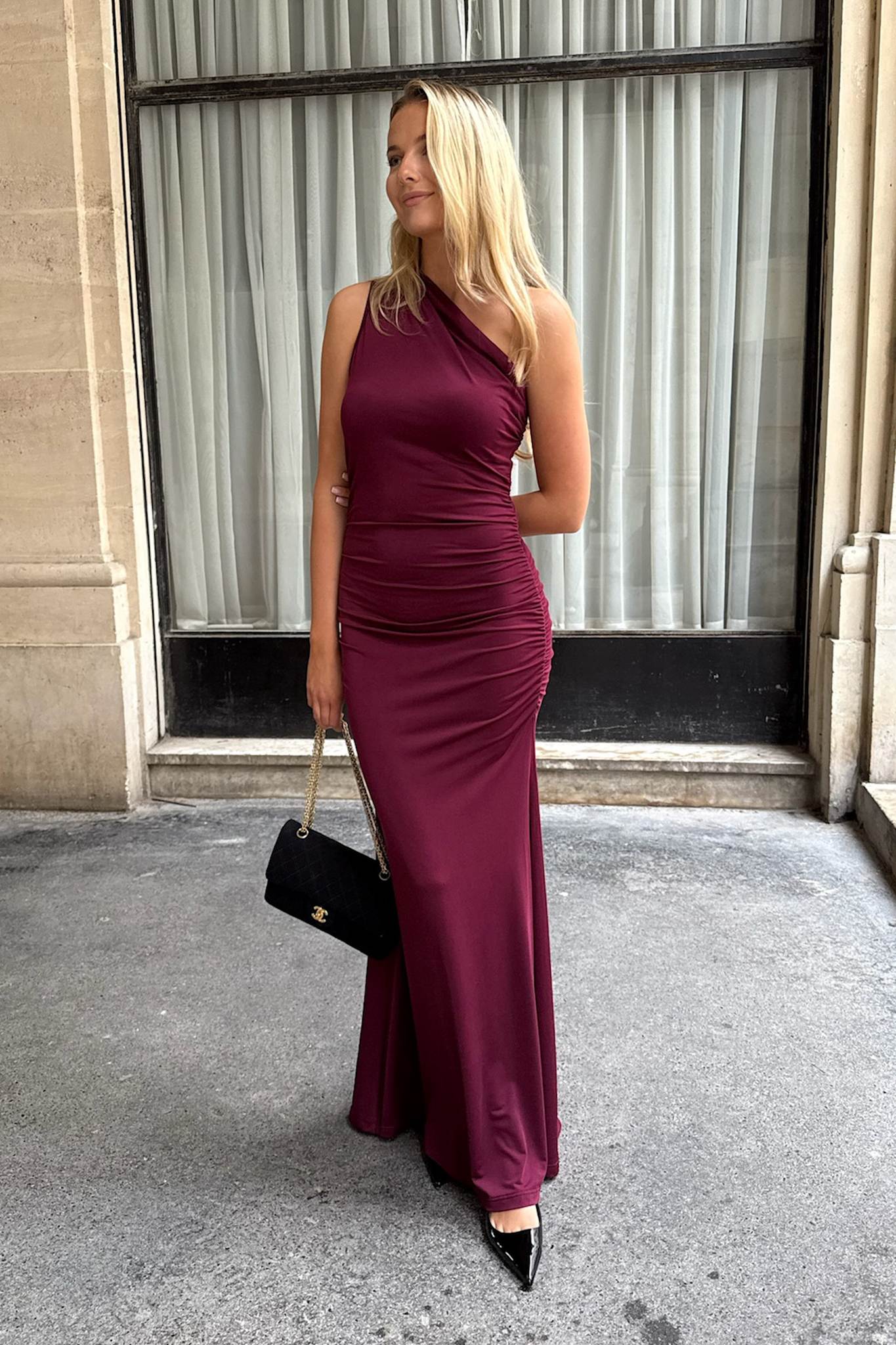 AndreaIC Maxi Dress - Bordeaux - Image 6