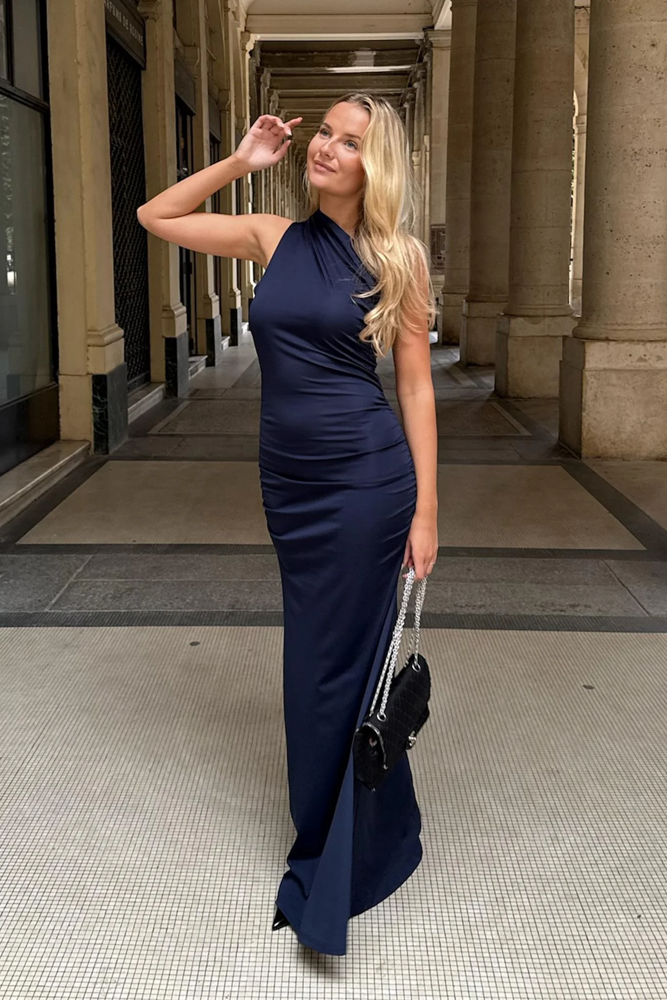 AndreaIC Maxi Dress - Navy - Image 7