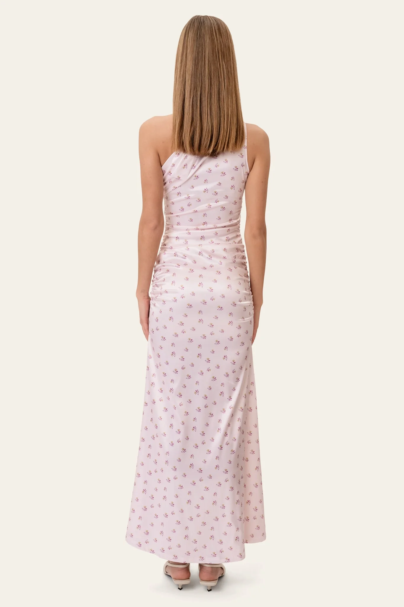 AndreaIC Satin Dress - Pink - Image 4