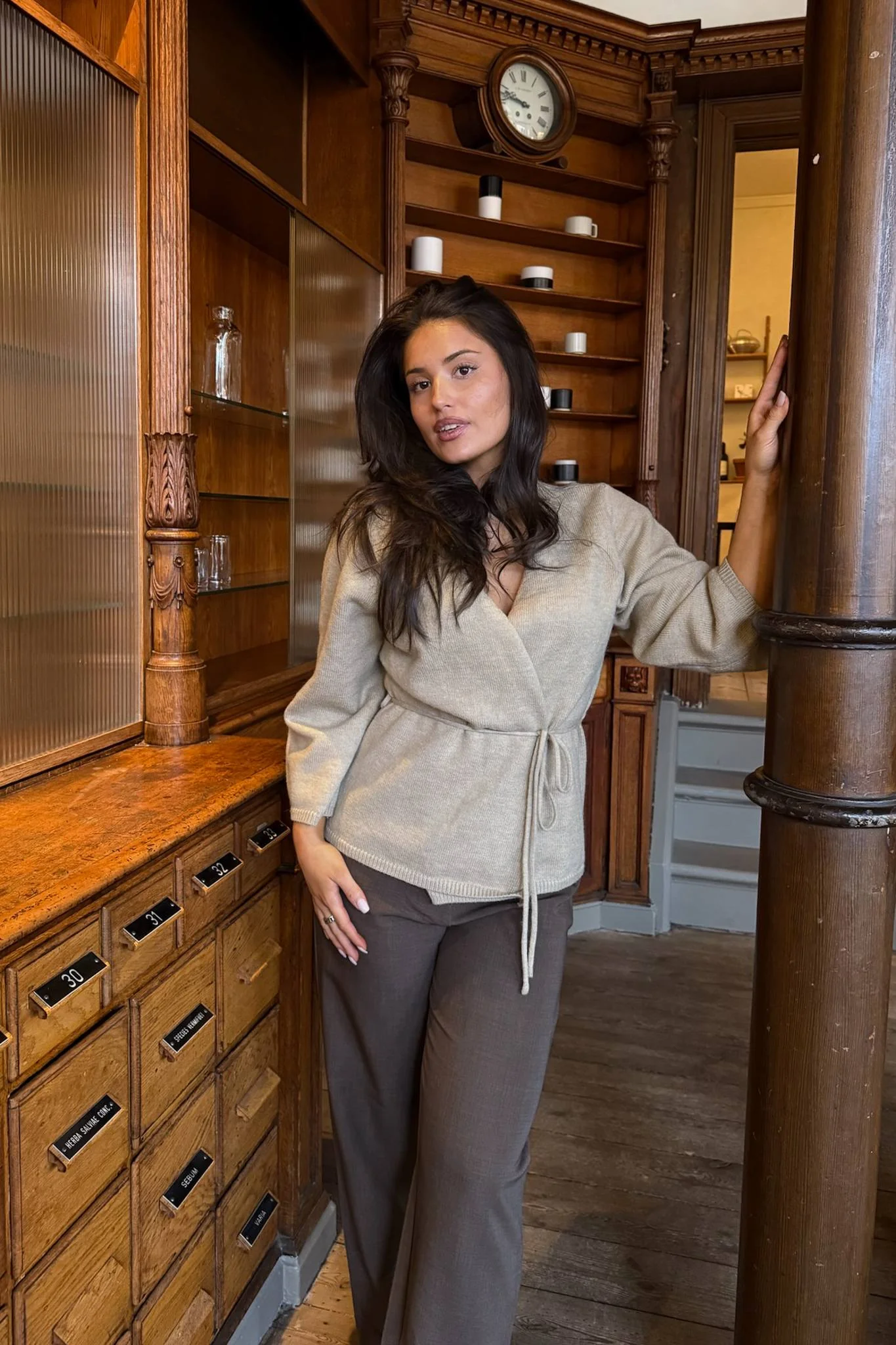 AnneIC Cardigan - Beige - Image 9