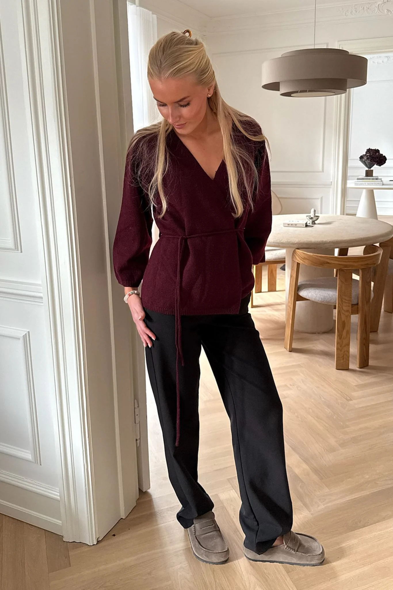 AnneIC Cardigan - Bordeaux - Image 7