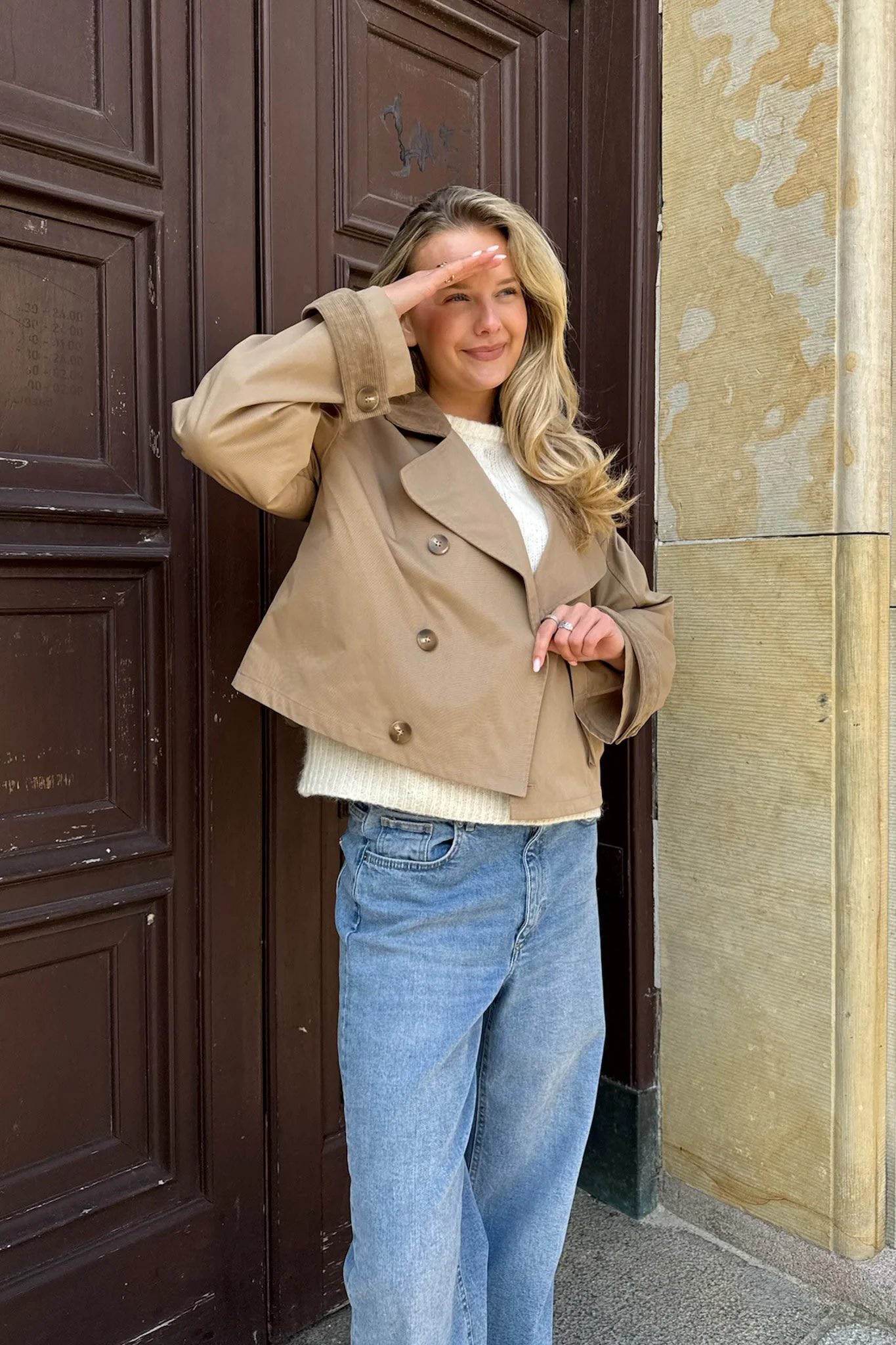 AstaIC Short Trenchcoat - Brown - Image 3