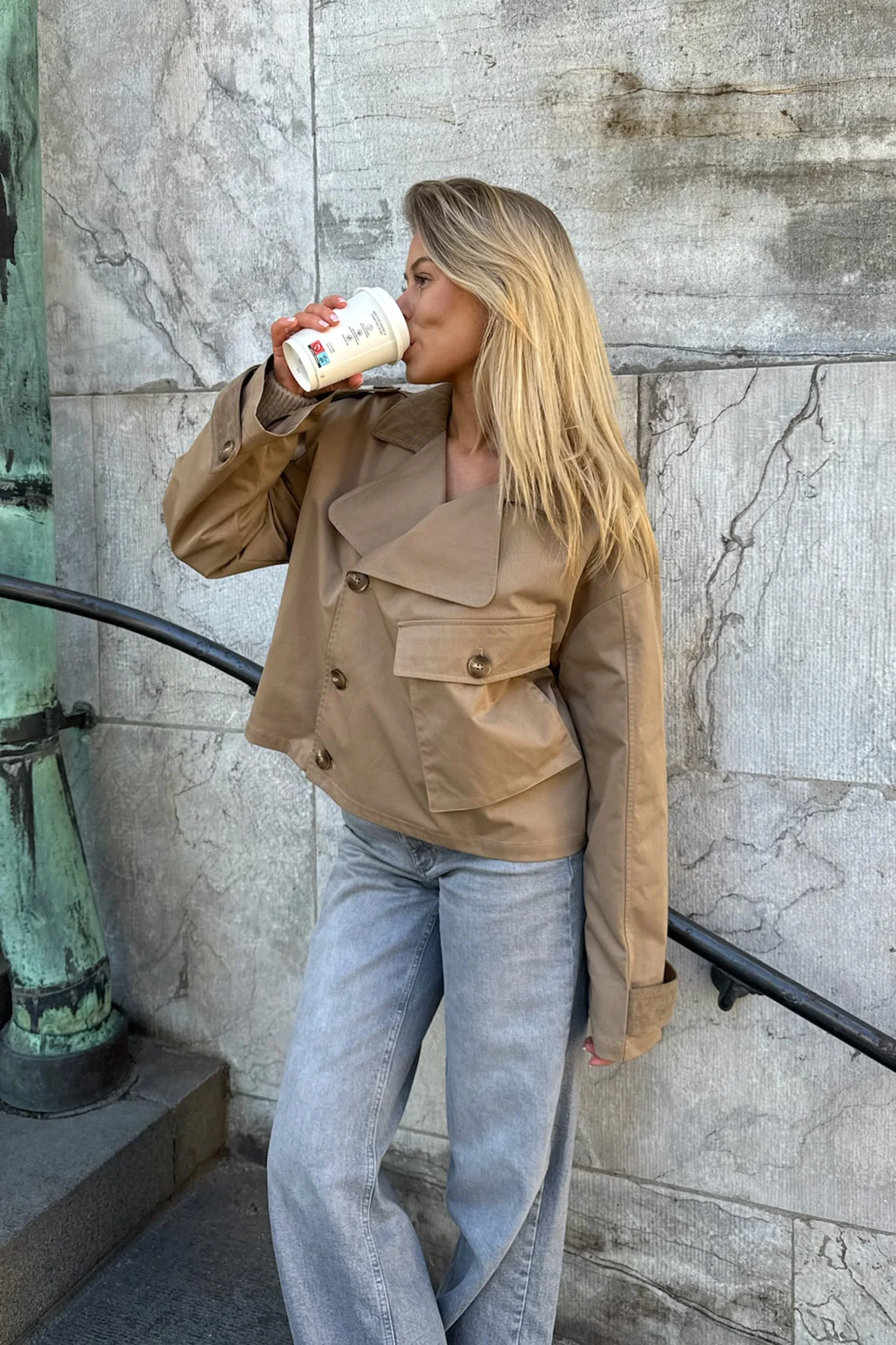 AstaIC Short Trenchcoat - Brown - Image 4