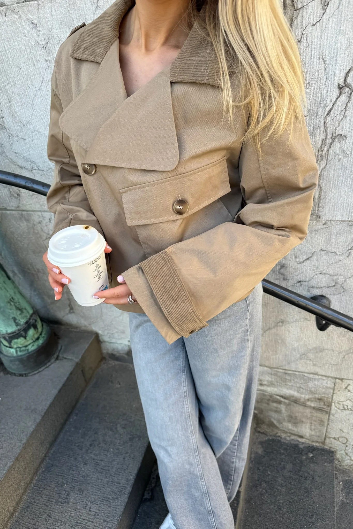 AstaIC Short Trenchcoat - Brown - Image 5