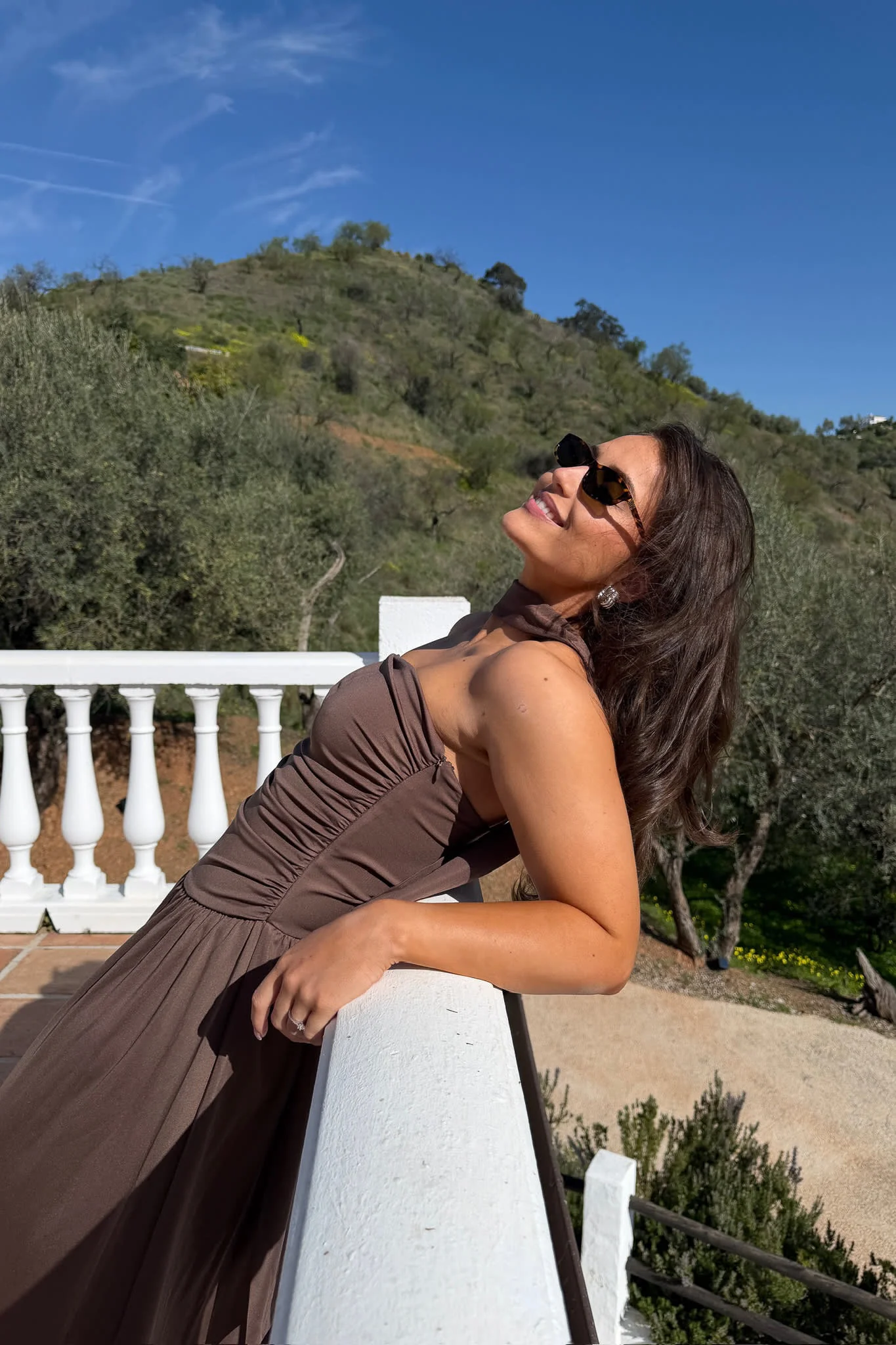 AstridIC Long Dress - Dark Brown - Image 7