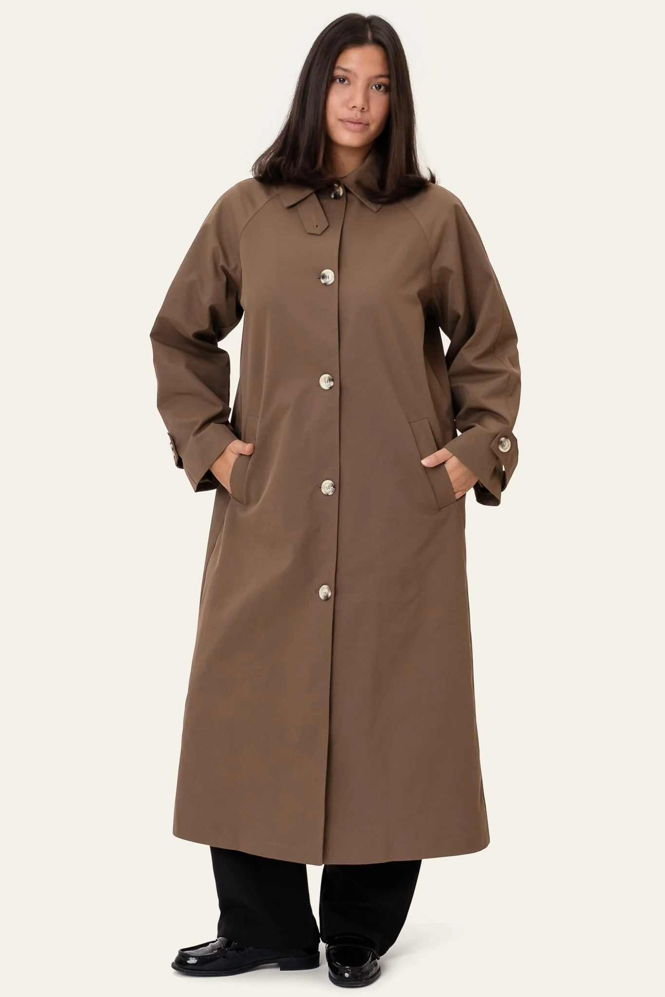 AvaIC Trenchcoat - Dark Brown - Image 3