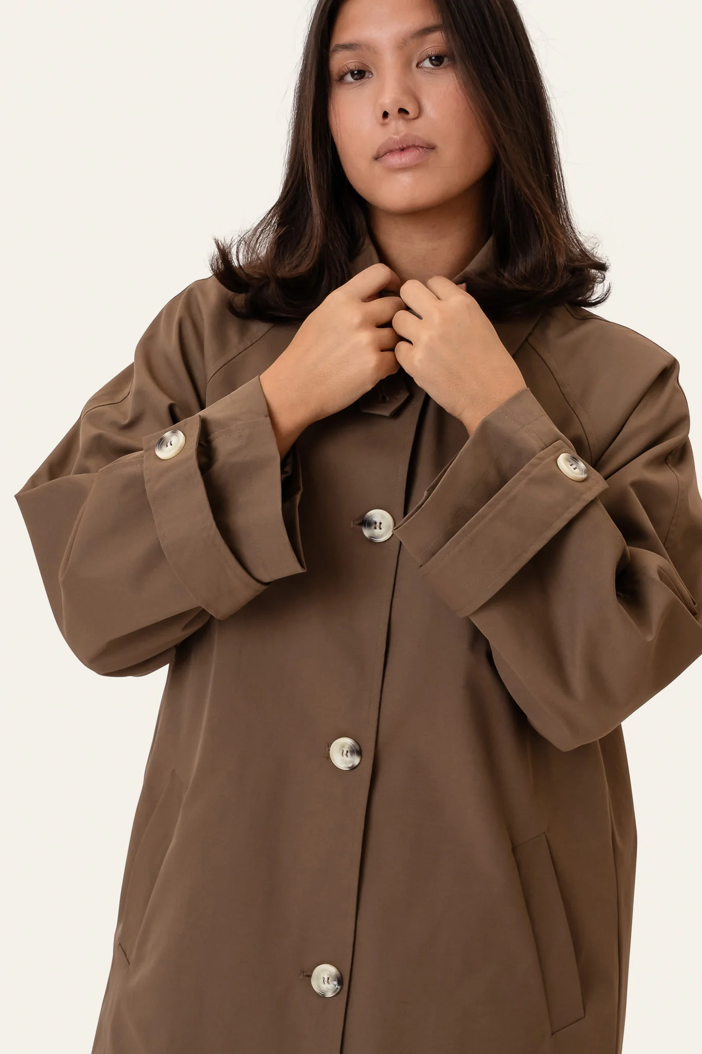 AvaIC Trenchcoat - Dark Brown - Image 4