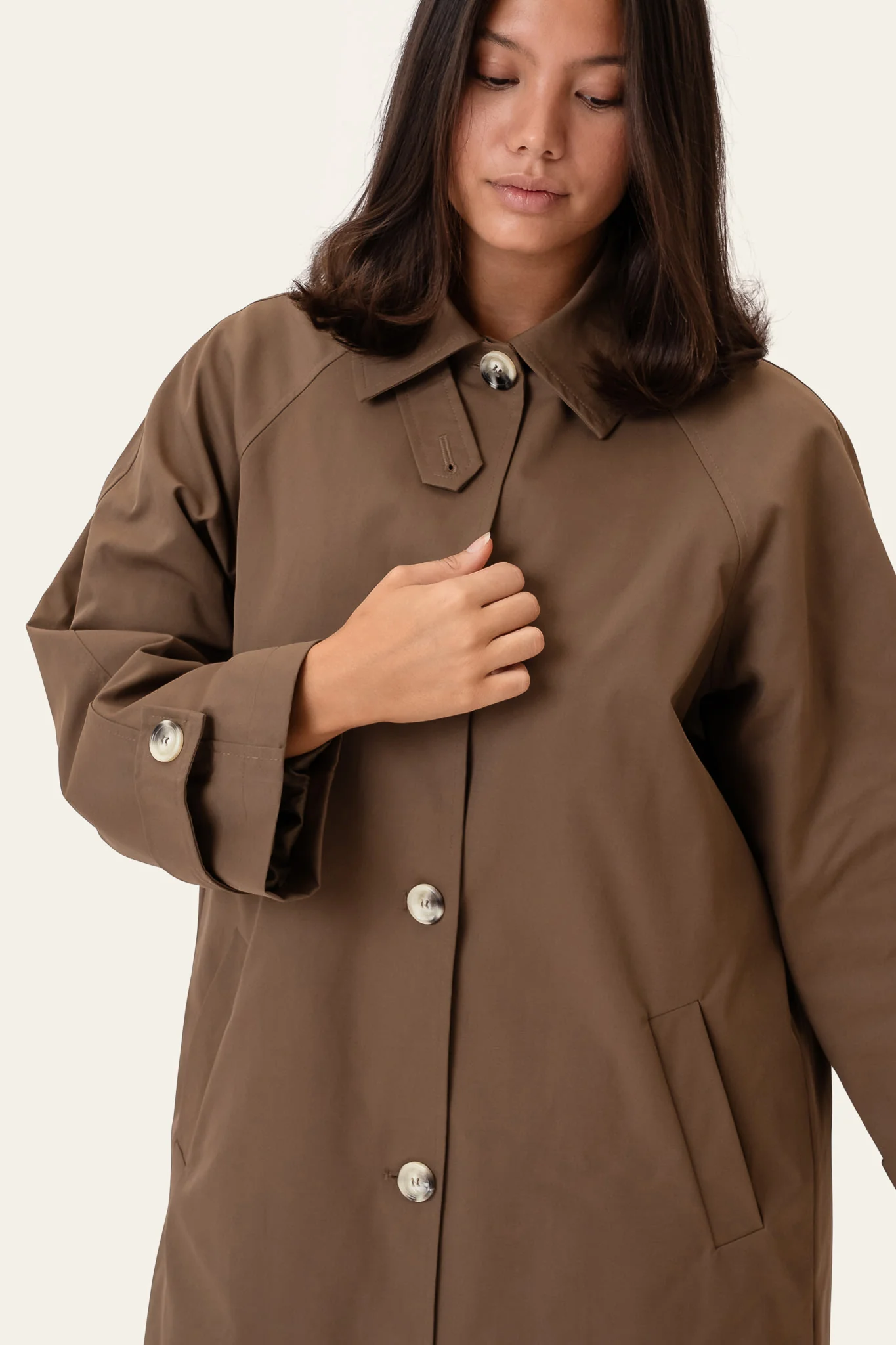AvaIC Trenchcoat - Dark Brown - Image 6