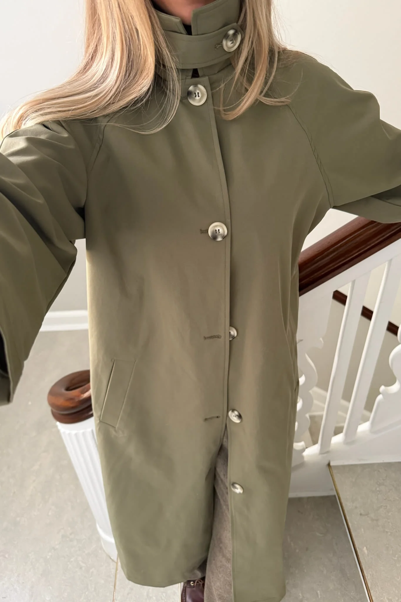 AvaIC Trenchcoat - Dark Khaki - Image 5