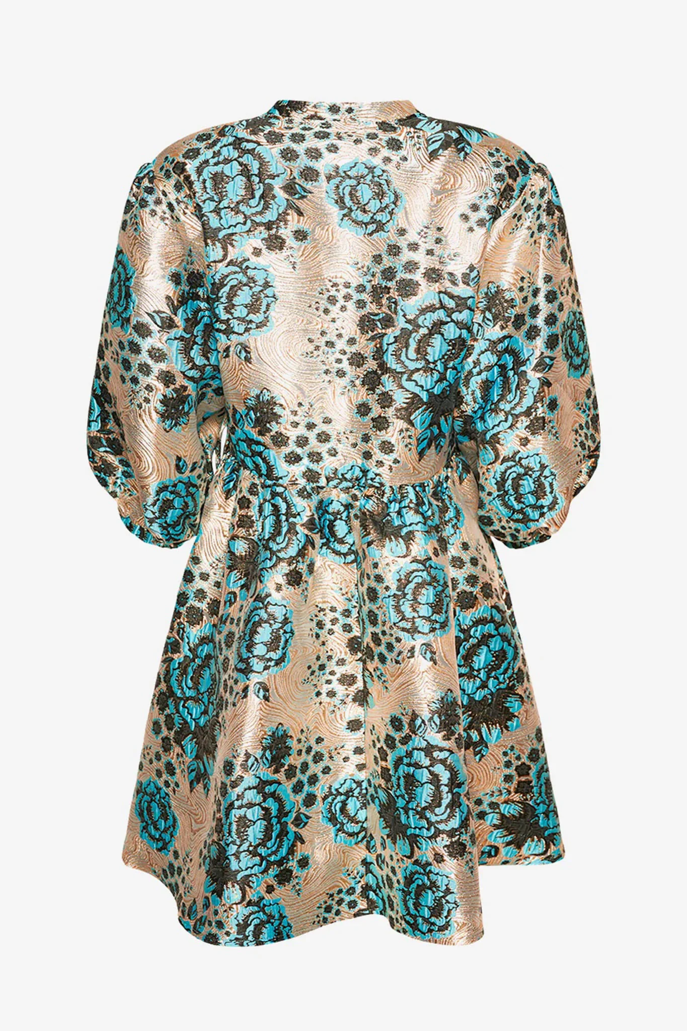 Noella Aya Wrap Dress - Blue Black Mix - Image 7