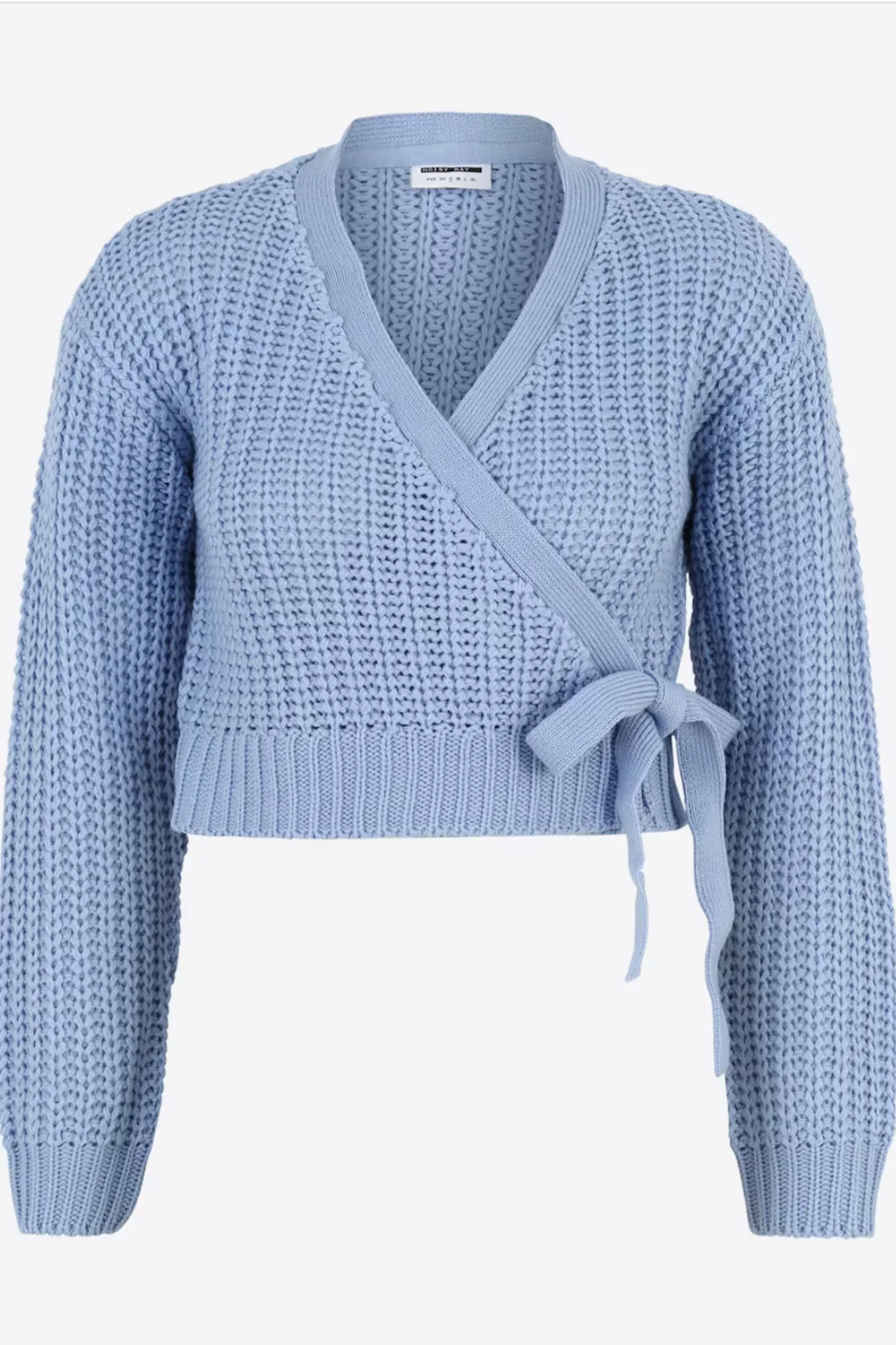 NMBarley LS Wrap Knit Cardigan - Serenity - Image 5