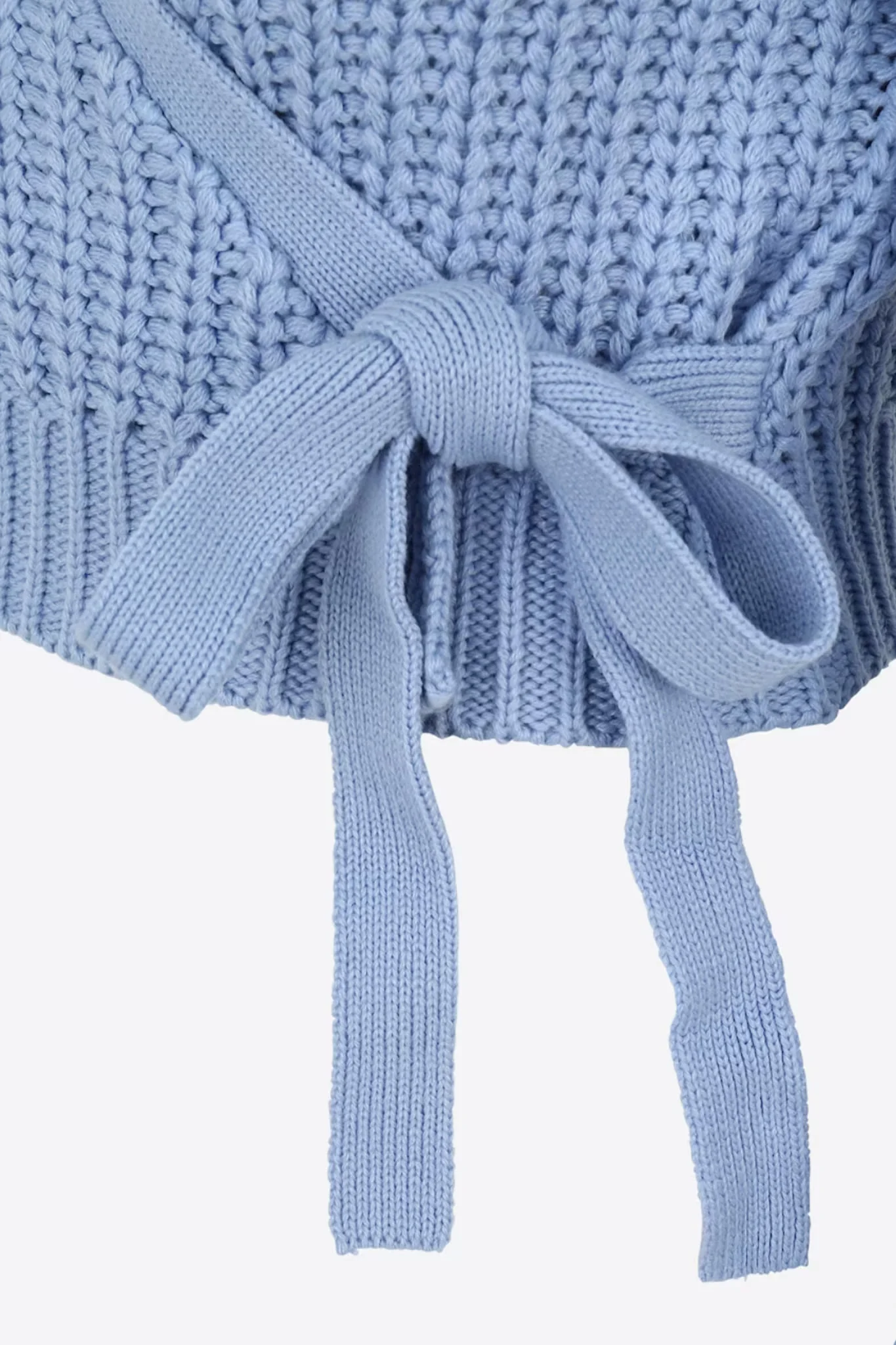 NMBarley LS Wrap Knit Cardigan - Serenity - Image 7