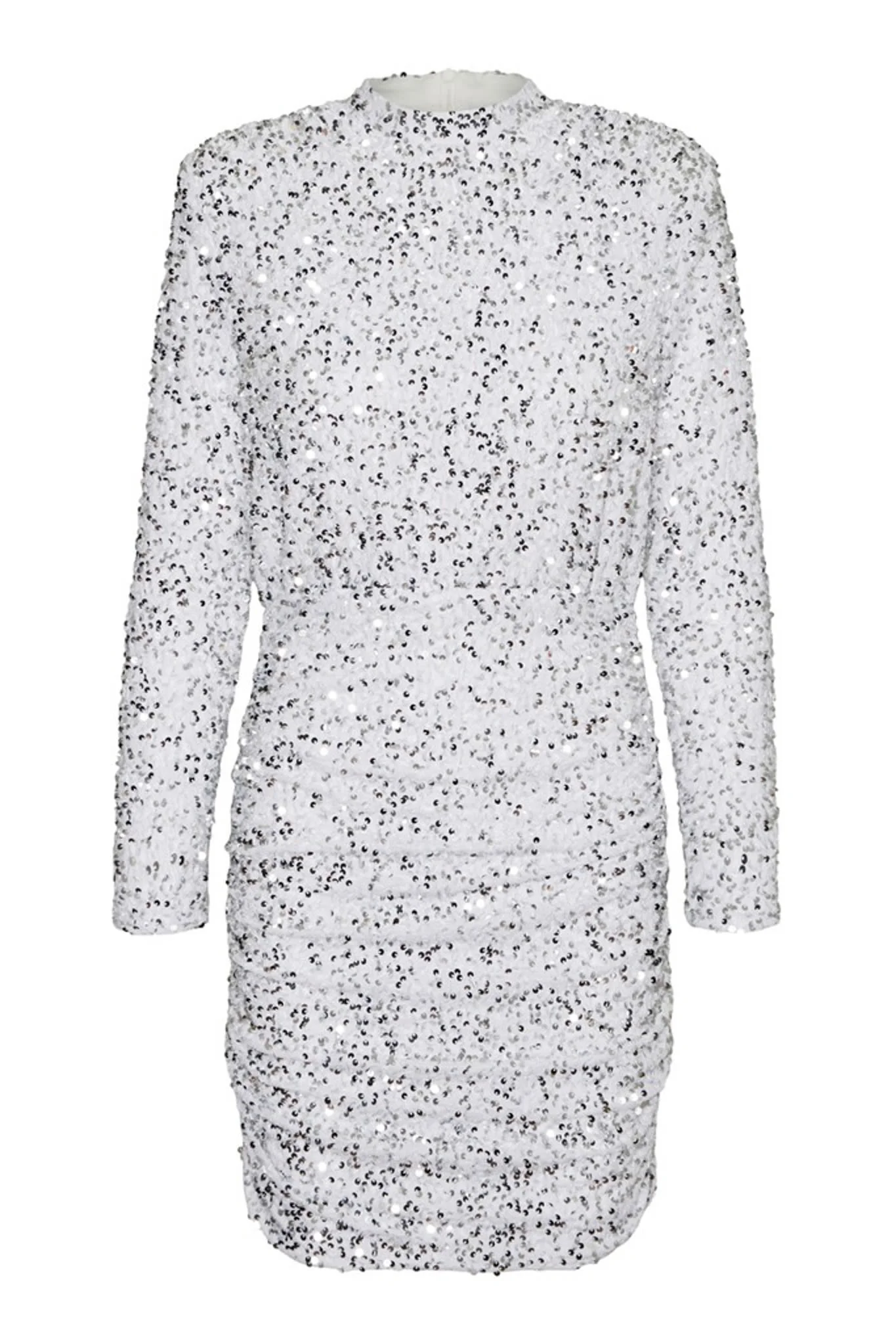 VMBella LS Short Dress - Bright White - Image 7