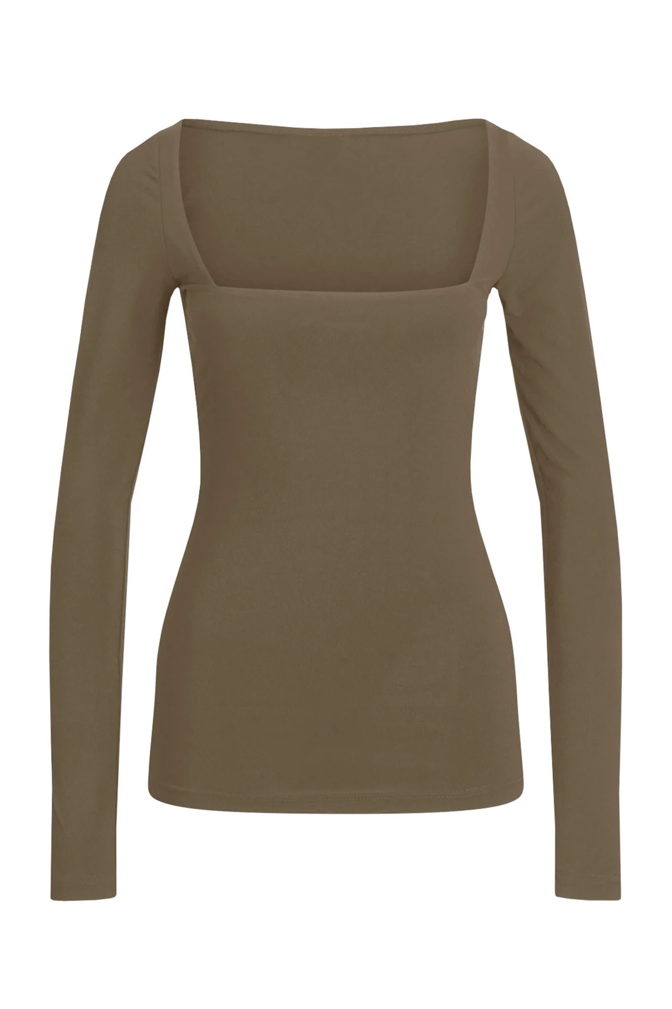 NMBella LS Squareneck Top - Capers - Image 6