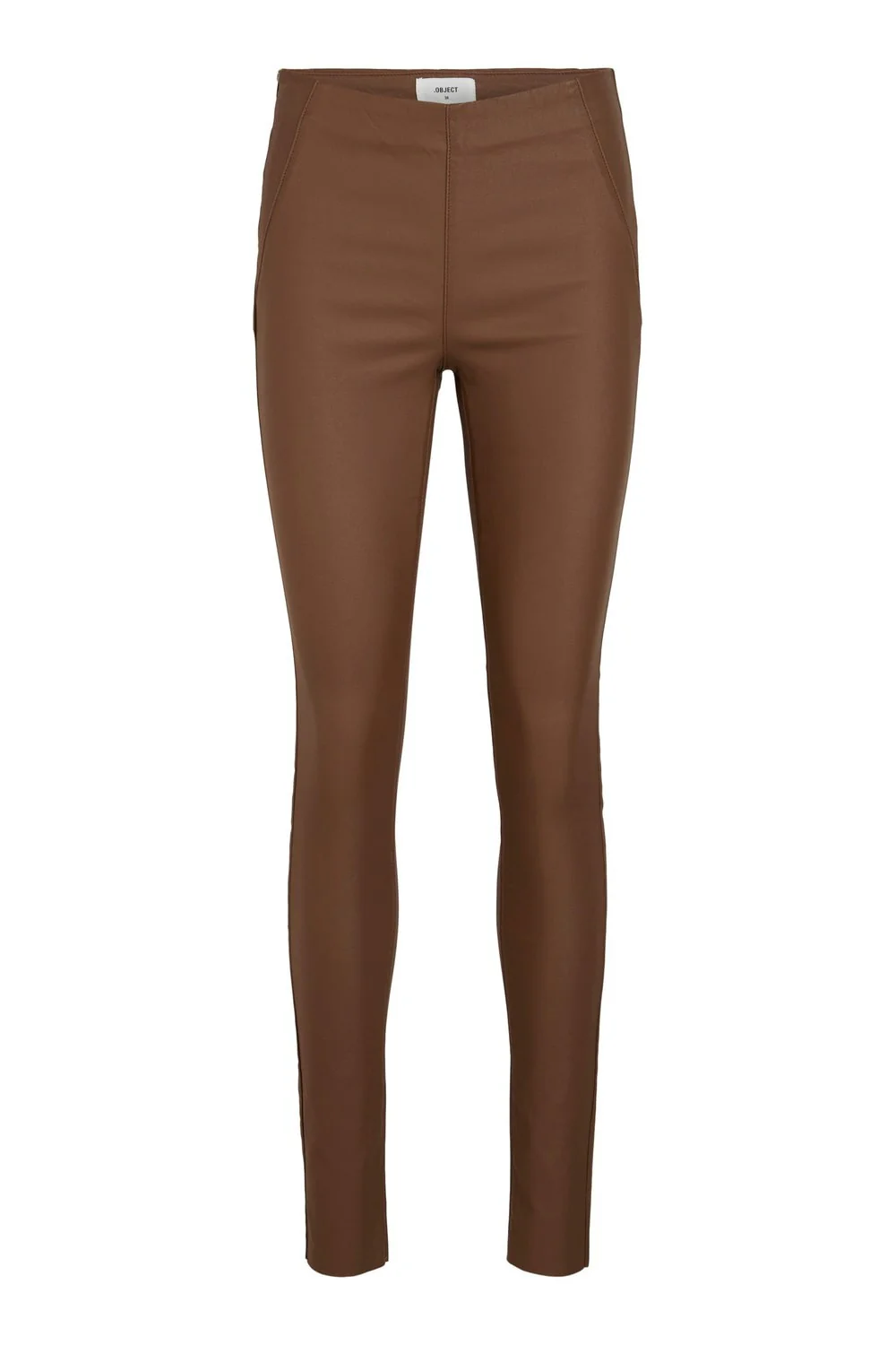OBJBelle MW Coated Leggings - Dark Earth - Image 5