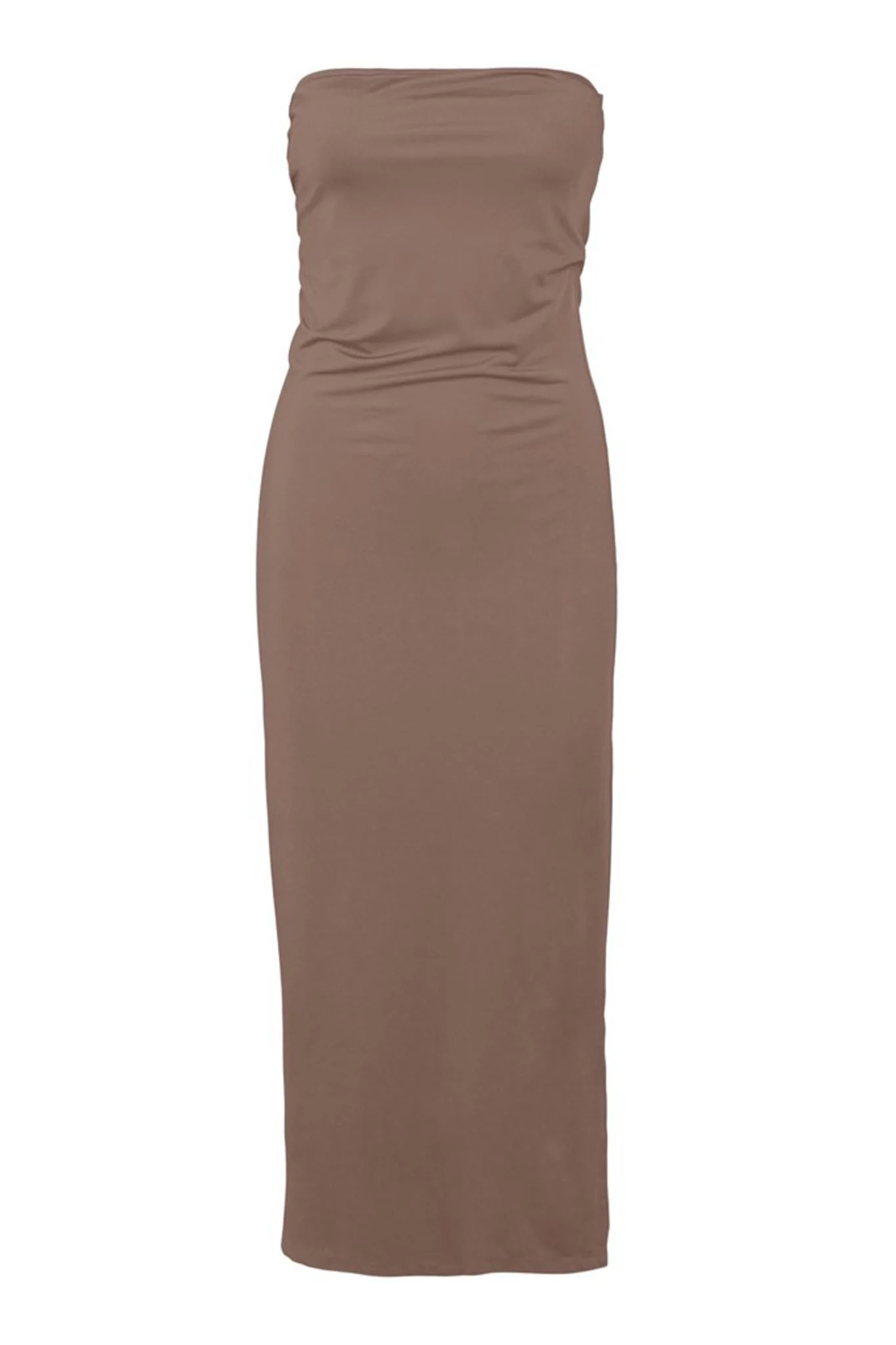 VMBianca Tube Calf Dress - Brown Lentil - Image 3