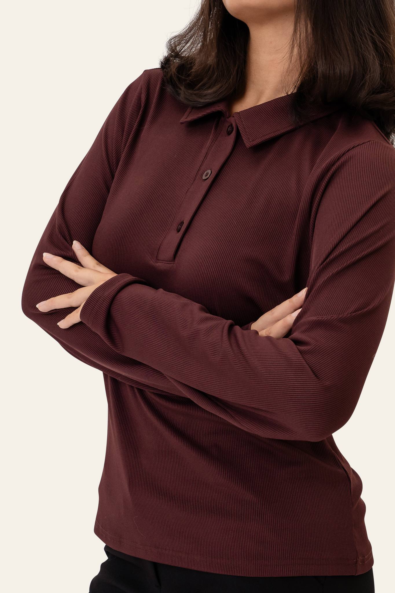 CarlyIC Polo - Bordeaux - Image 3