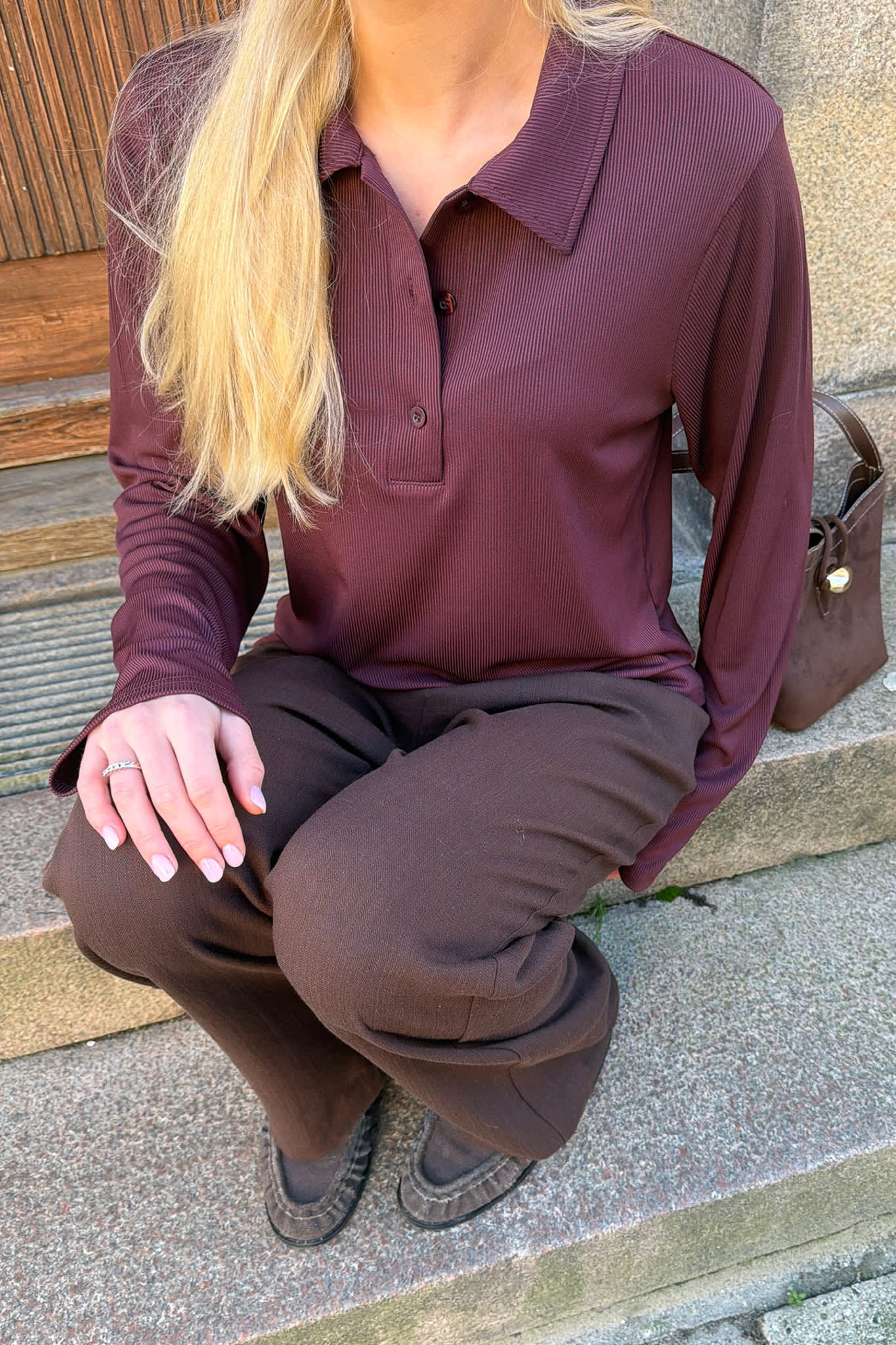 CarlyIC Polo - Bordeaux - Image 7